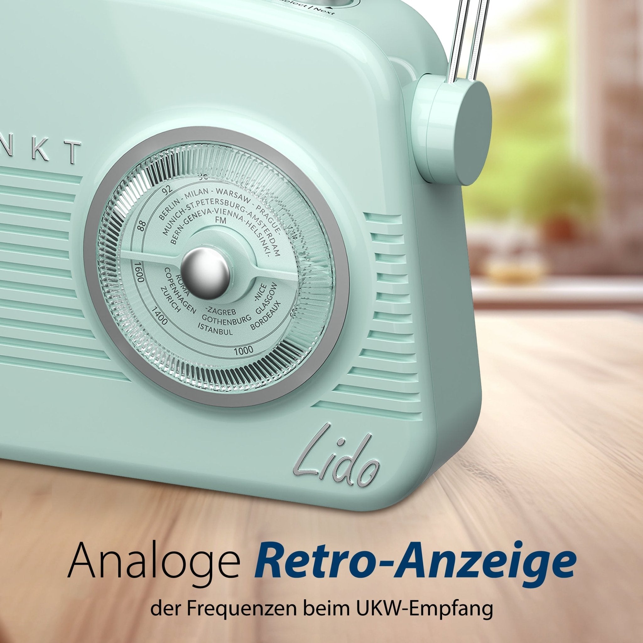 Nostalgieradio mit DAB+ | LIDO VDR 10 - Blaupunkt Audio Deutschland Radio Petrol