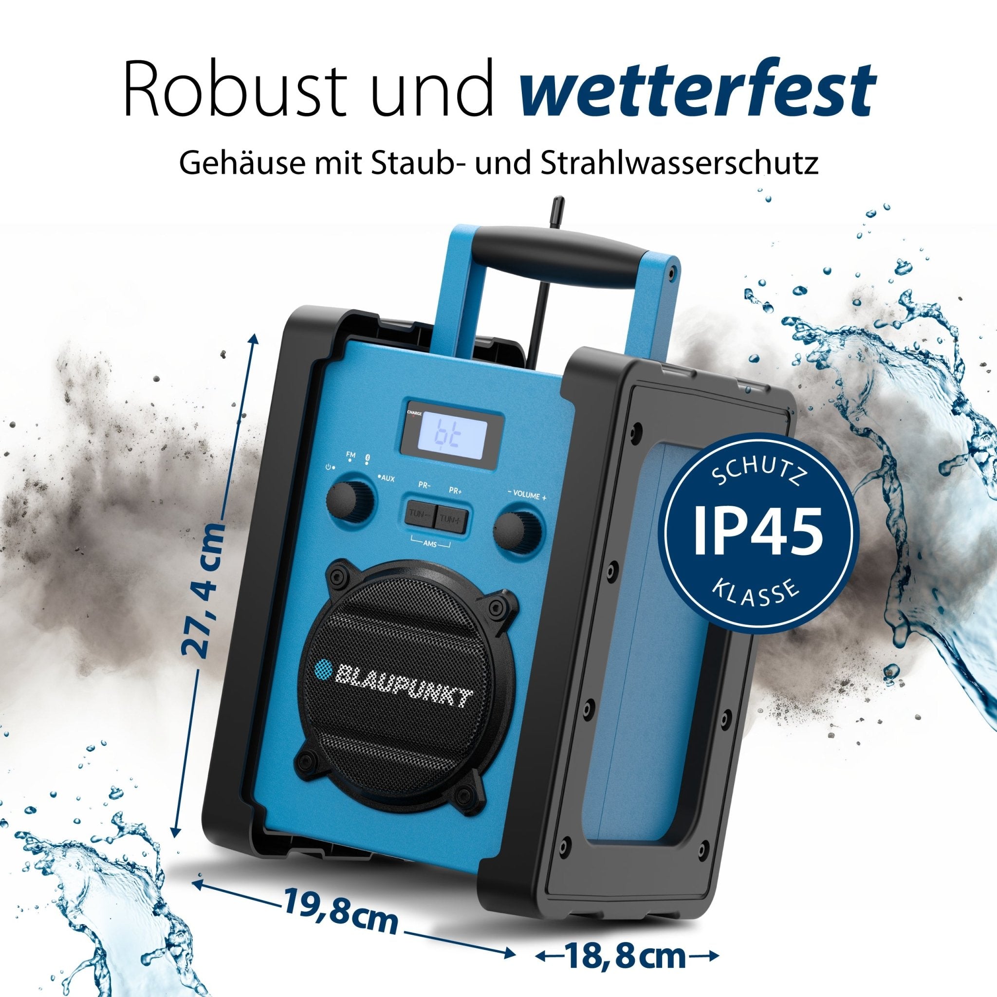 Baustellenradio mit Akku | BSR 30 | Luzern - Blaupunkt Audio Deutschland Radio Default Title