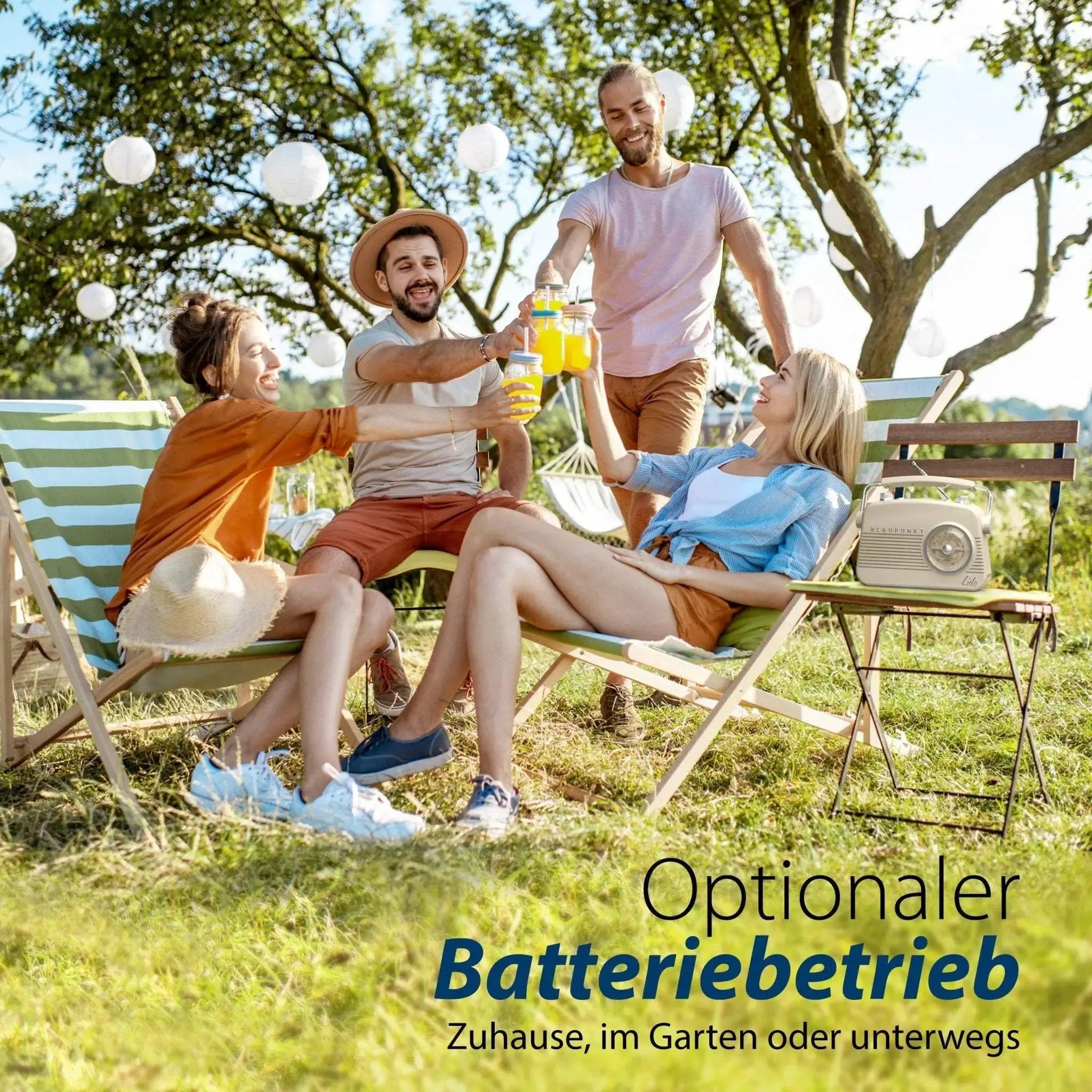 Nostalgieradio mit DAB+ | LIDO VDR 10 Beige - Blaupunkt Audio Deutschland Radio Beige