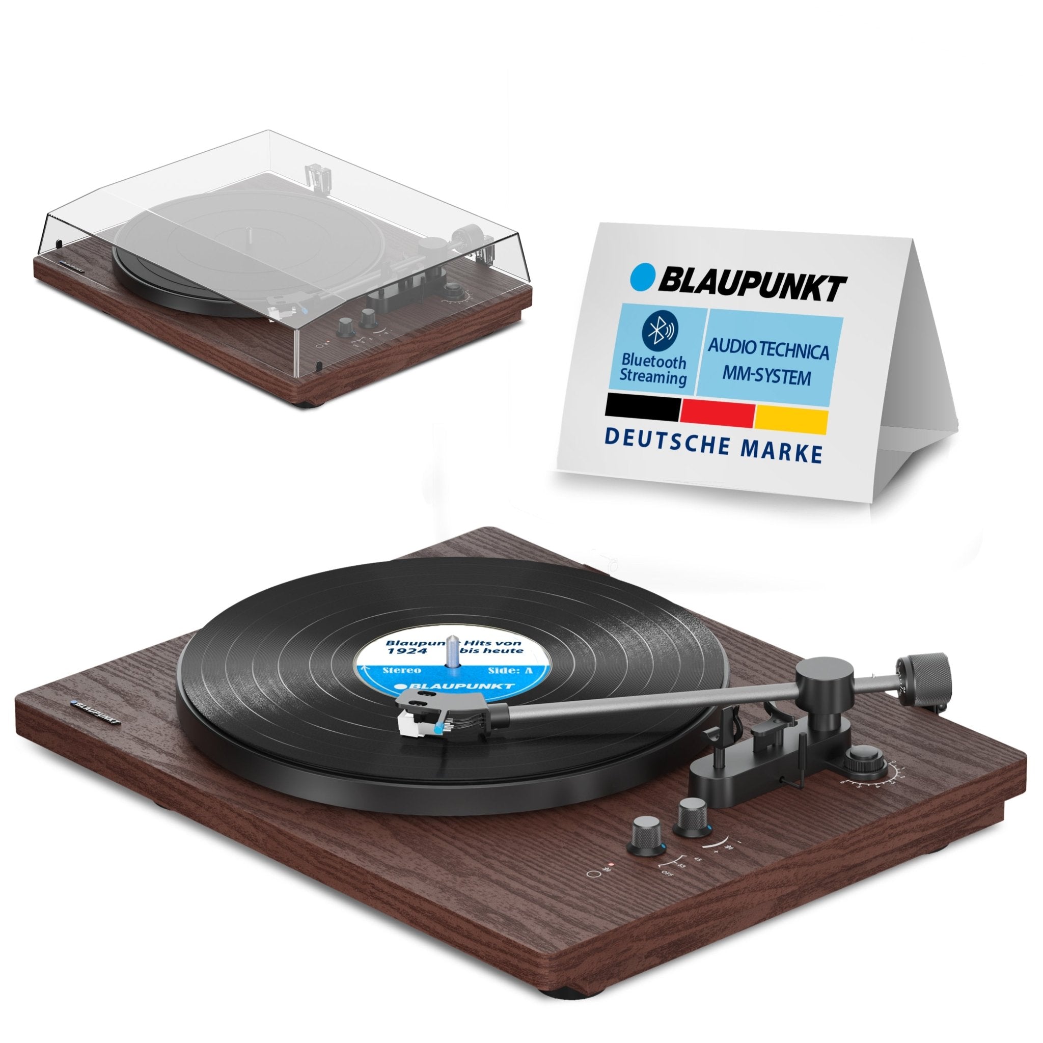 Plattenspieler mit Bluetooth | Torino TT 200 TX *NEU* - Blaupunkt Audio Deutschland Plattenspieler Walnuss