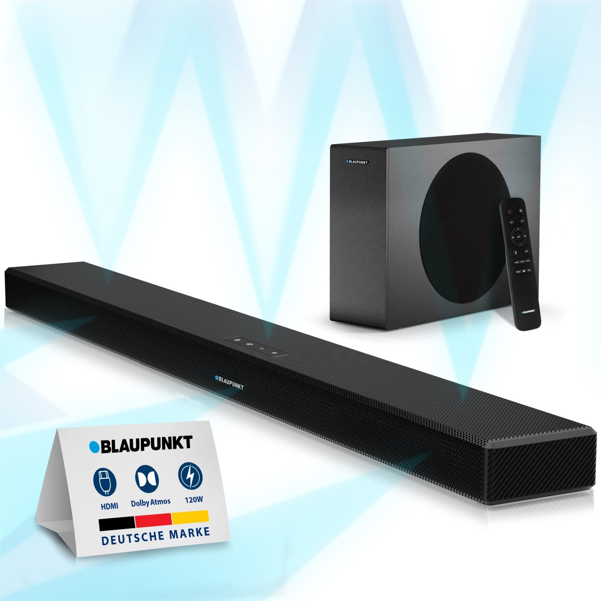 TV Soundbar mit Dolby Atmos und wireless Subwoofer | LSA 2500 - Blaupunkt Audio Deutschland Soundbar