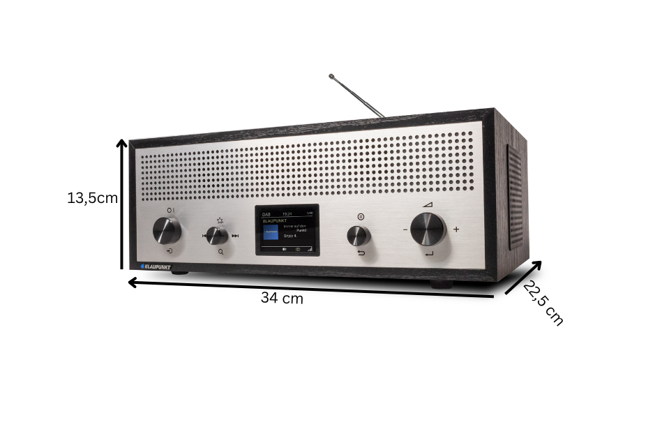 Nostalgieradio mit DAB+ und Bluetooth | VERONA Schwarz - Blaupunkt Audio Deutschland Radio Schwarz