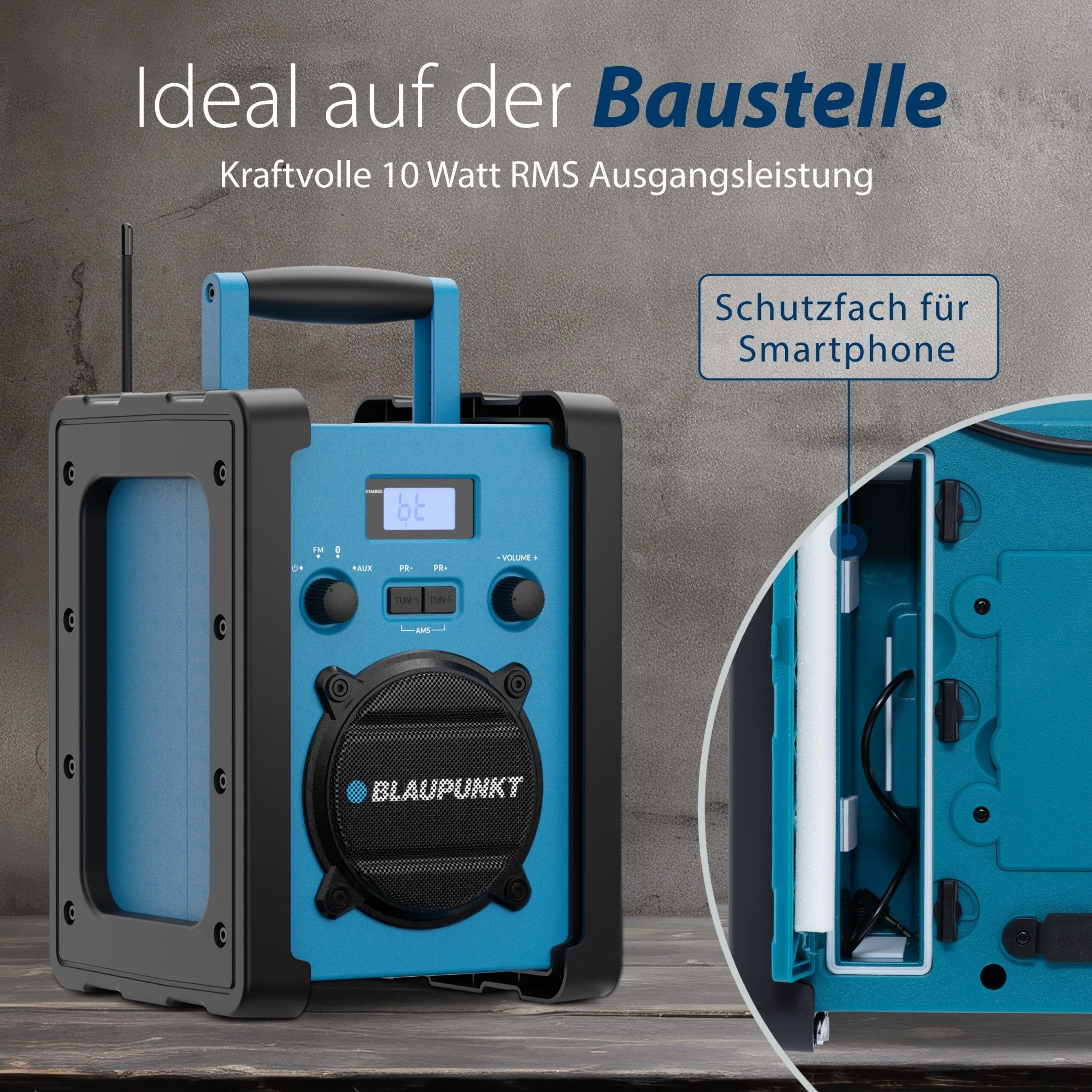 Baustellenradio mit Akku | BSR 30 | Luzern - Blaupunkt Audio Deutschland Radio Default Title