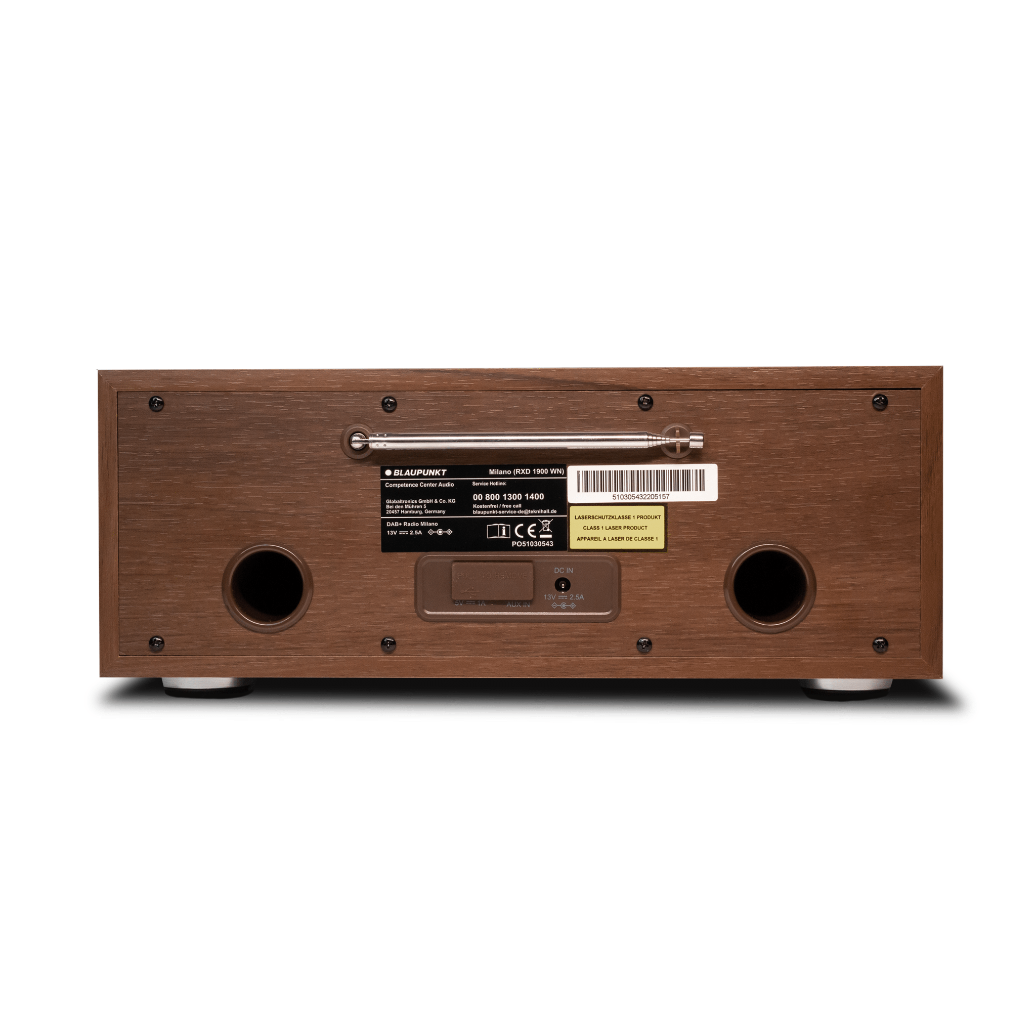 Nostalgie Internetradio mit CD | MILANO Walnuss - Blaupunkt Audio Deutschland Radio Walnuss