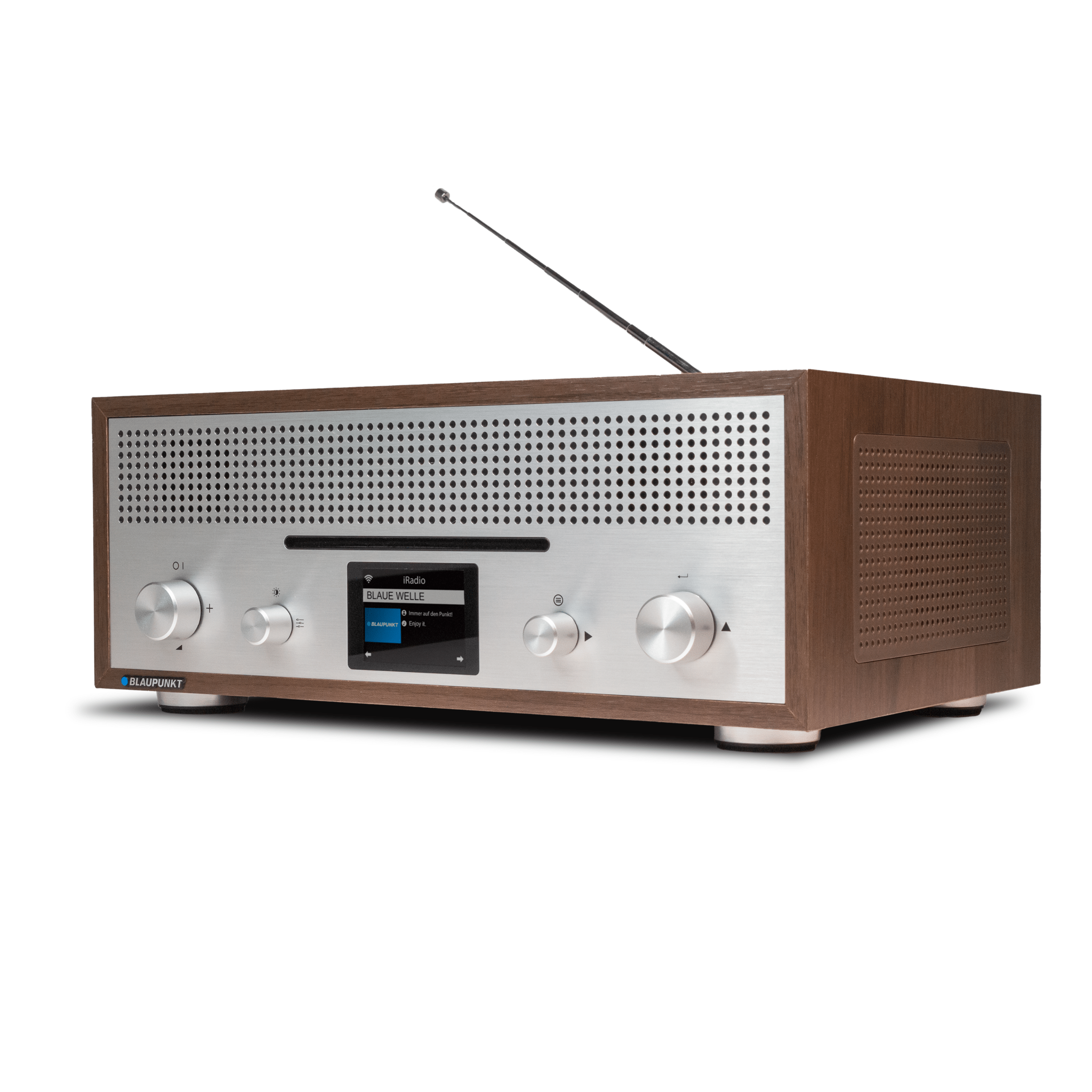 Nostalgie Internetradio mit CD | MILANO Walnuss - Blaupunkt Audio Deutschland Radio Walnuss
