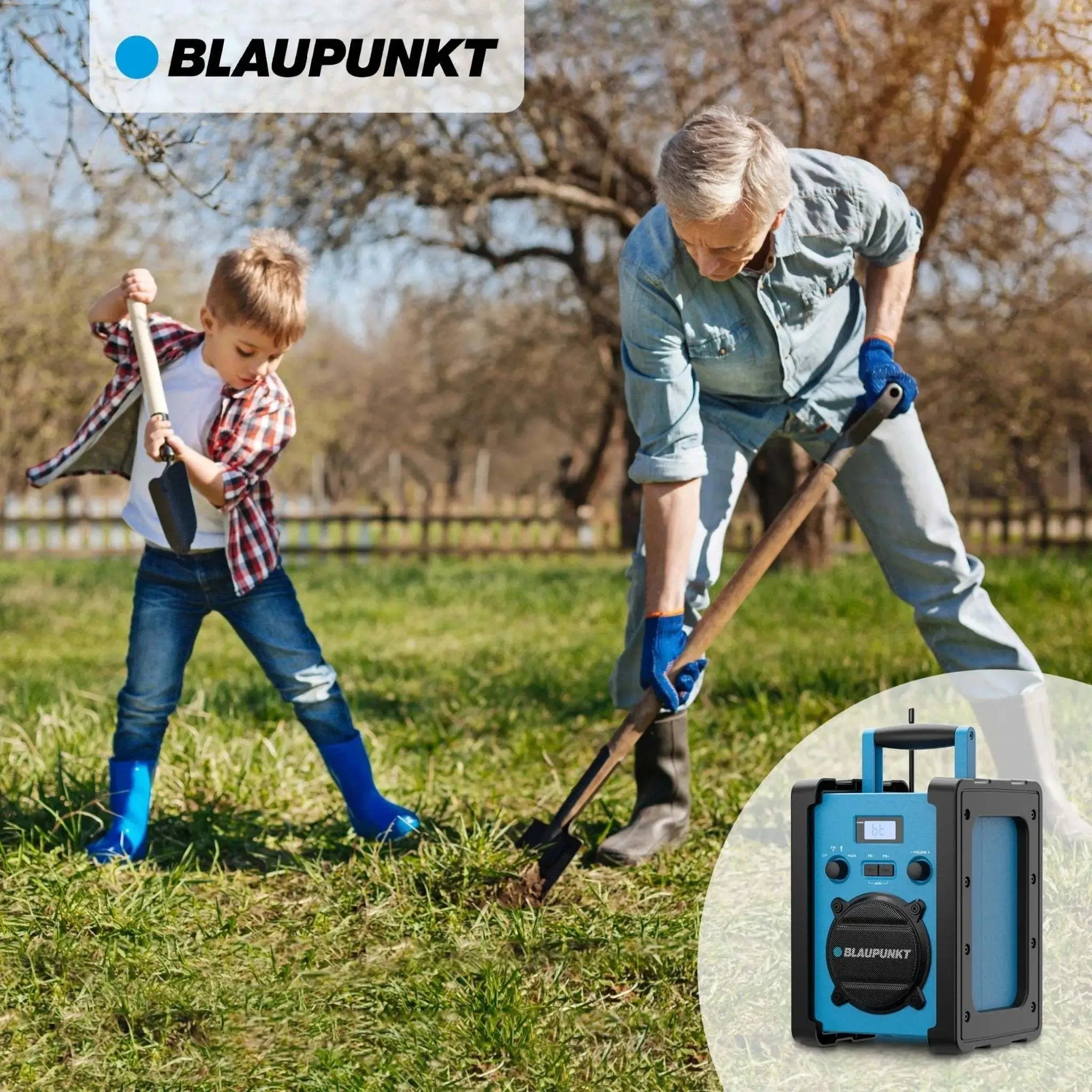 Baustellenradio mit Akku BSR 30 robust zuverlässig Bluetooth 5.3 und 20 Stunden Laufzeit