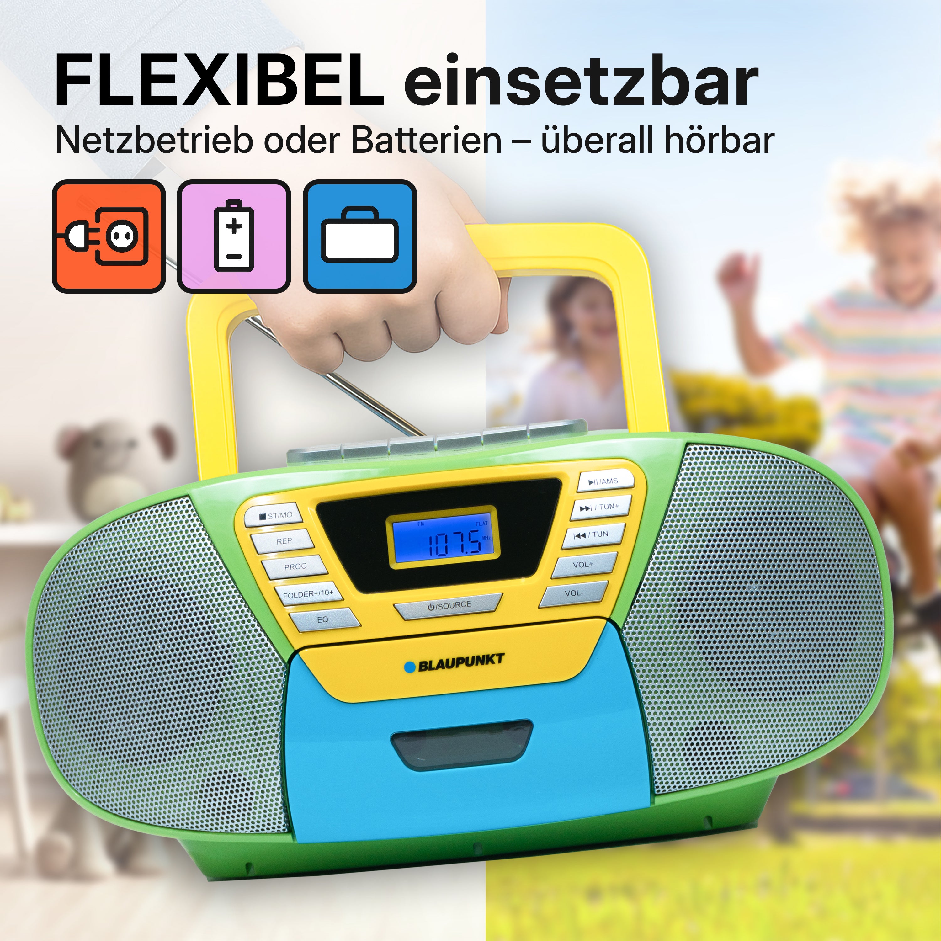 Boombox with CD player for children | B 120 Multi Color