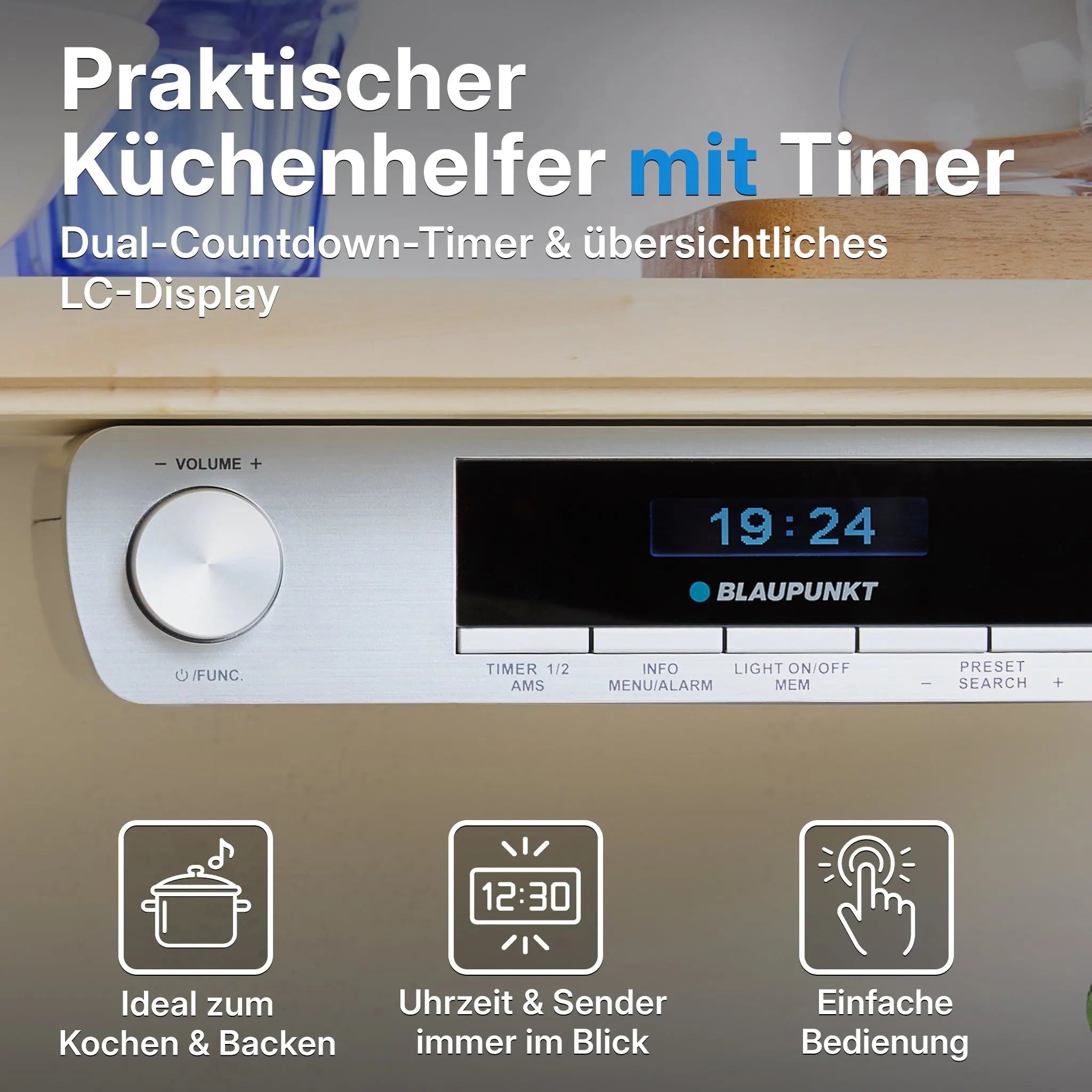 DAB+ Küchenradio mit Bluetooth | KRD 30 Blaupunkt