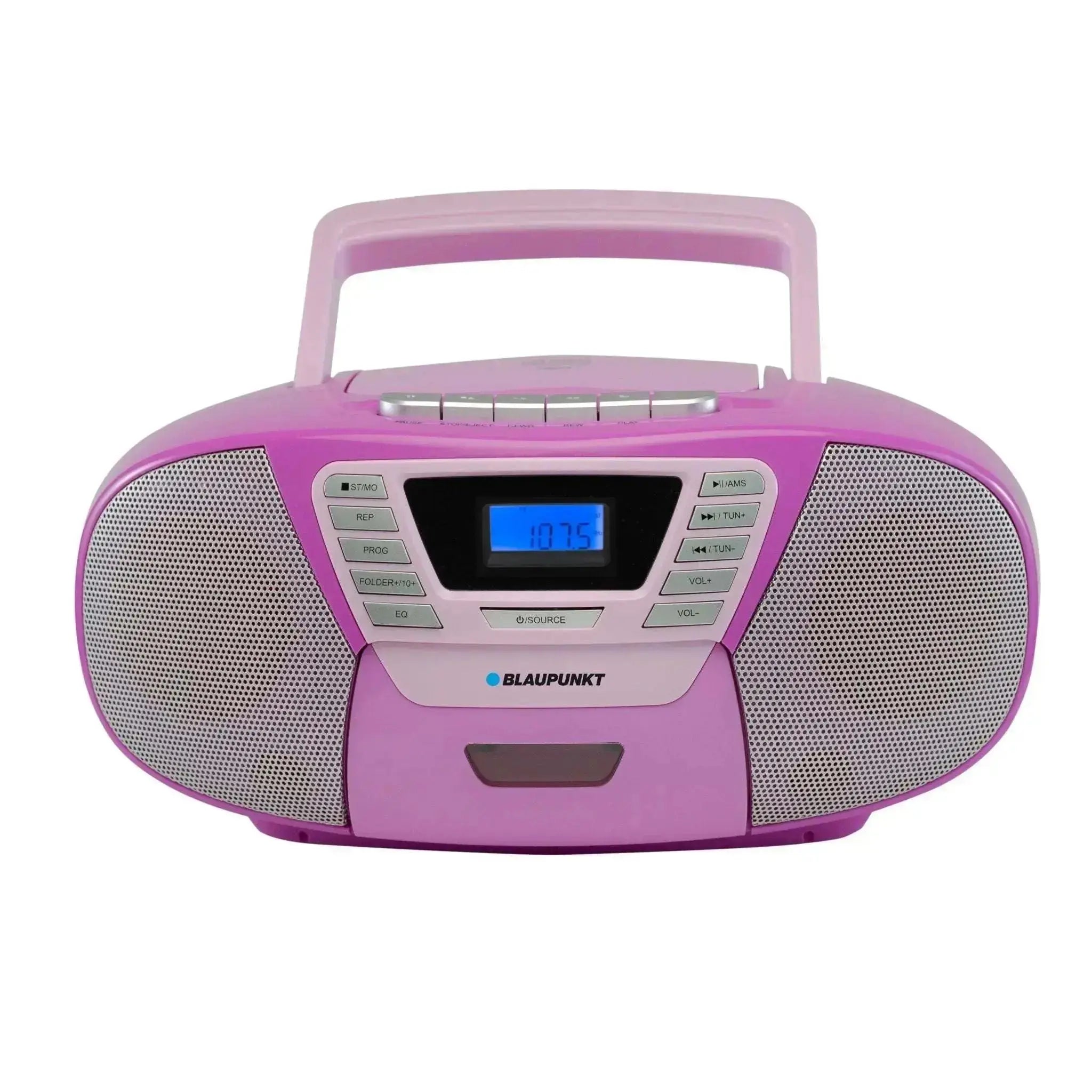 violett kinder boombox mit cd player bluetooth usb kassettendeck ukw radio blaupunkt b120