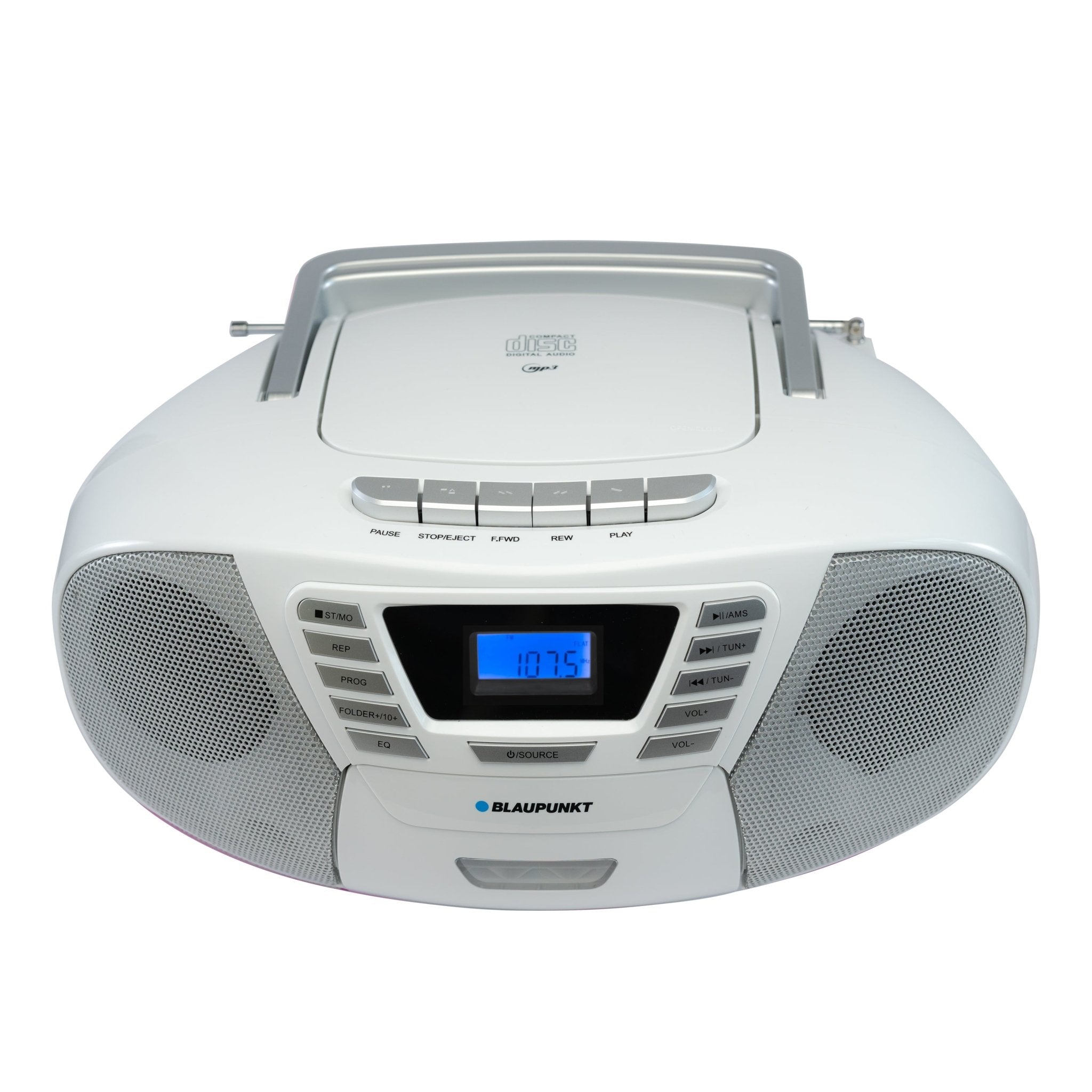BOOMBOX MIT CD PLAYER FÜR KINDER | B 120 White | Bilbao - Blaupunkt Audio Deutschland Kinder CD-Spieler Weiß