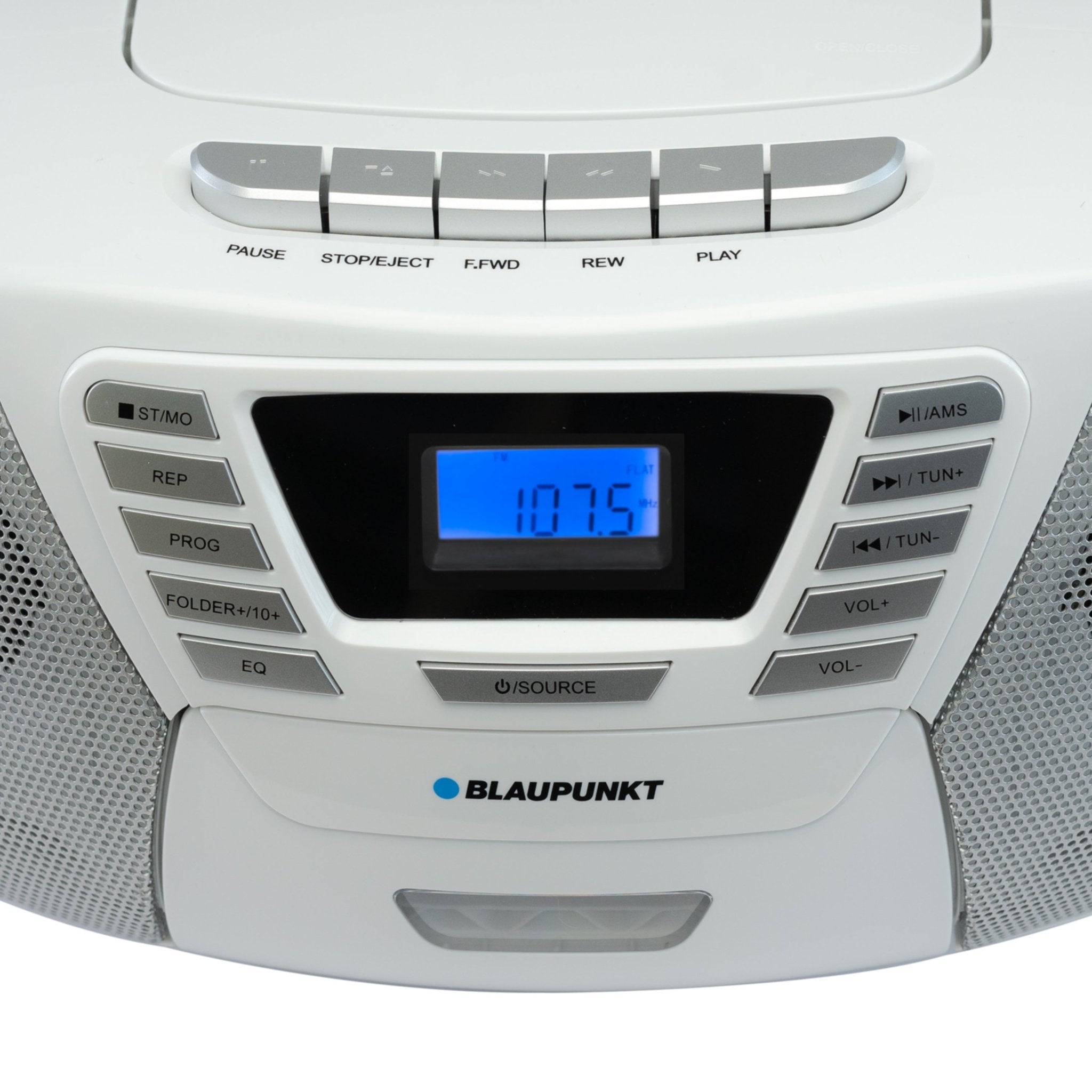 BOOMBOX MIT CD PLAYER FÜR KINDER | B 120 White | Bilbao - Blaupunkt Audio Deutschland Kinder CD-Spieler Weiß