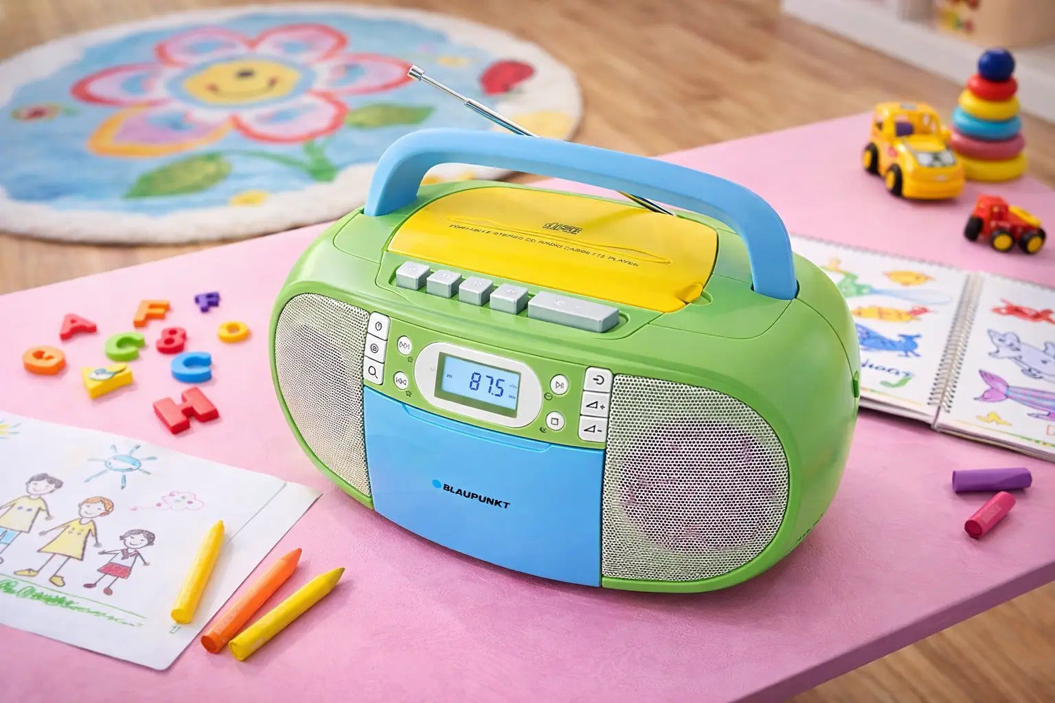BOOMBOX MIT CD PLAYER FÜR KINDER | B 130 Multi Color Blaupunkt