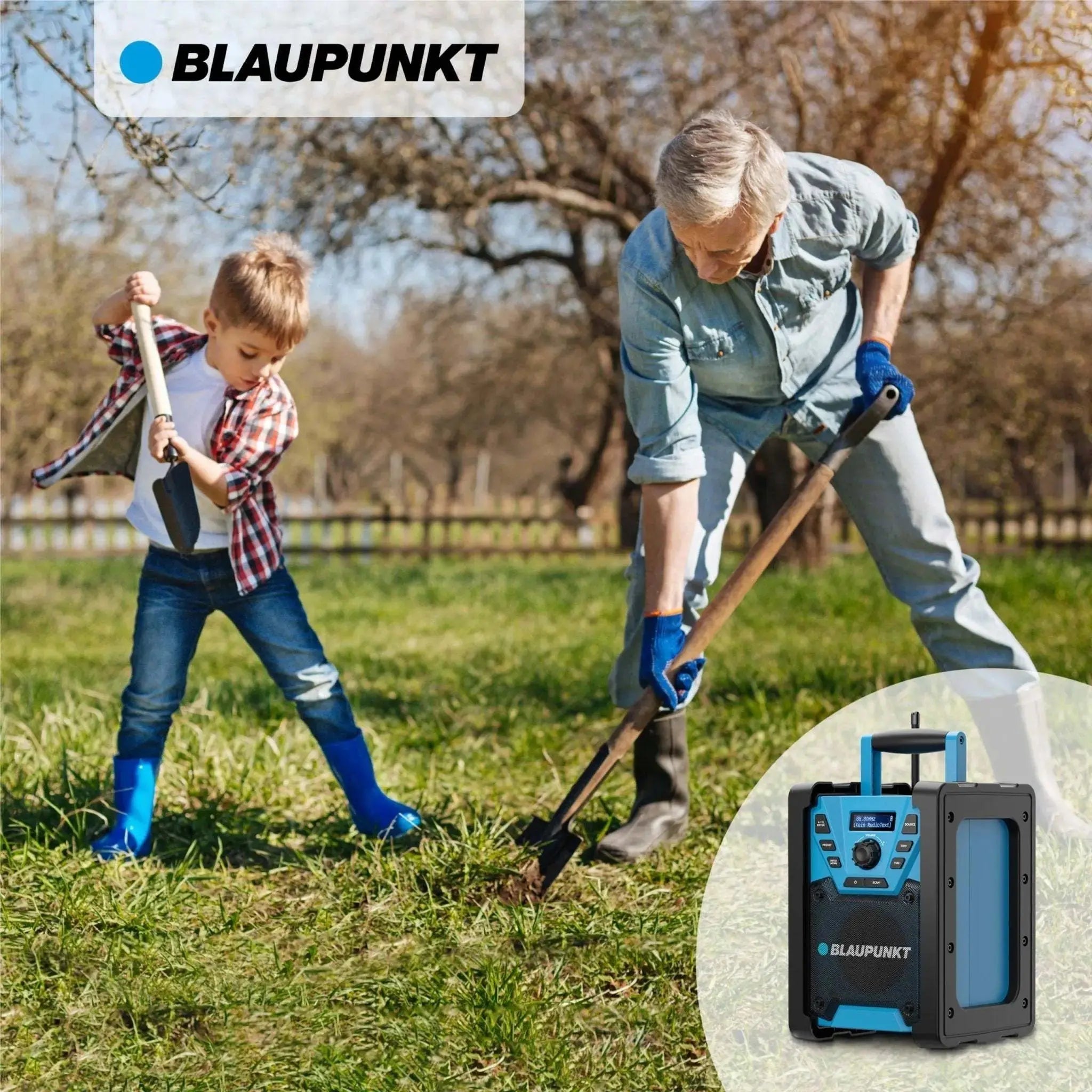 Baustellenradio mit DAB+ und Akku BSR 300 robust IP45 Bluetooth 5.3 10W RMS Outdoor radio