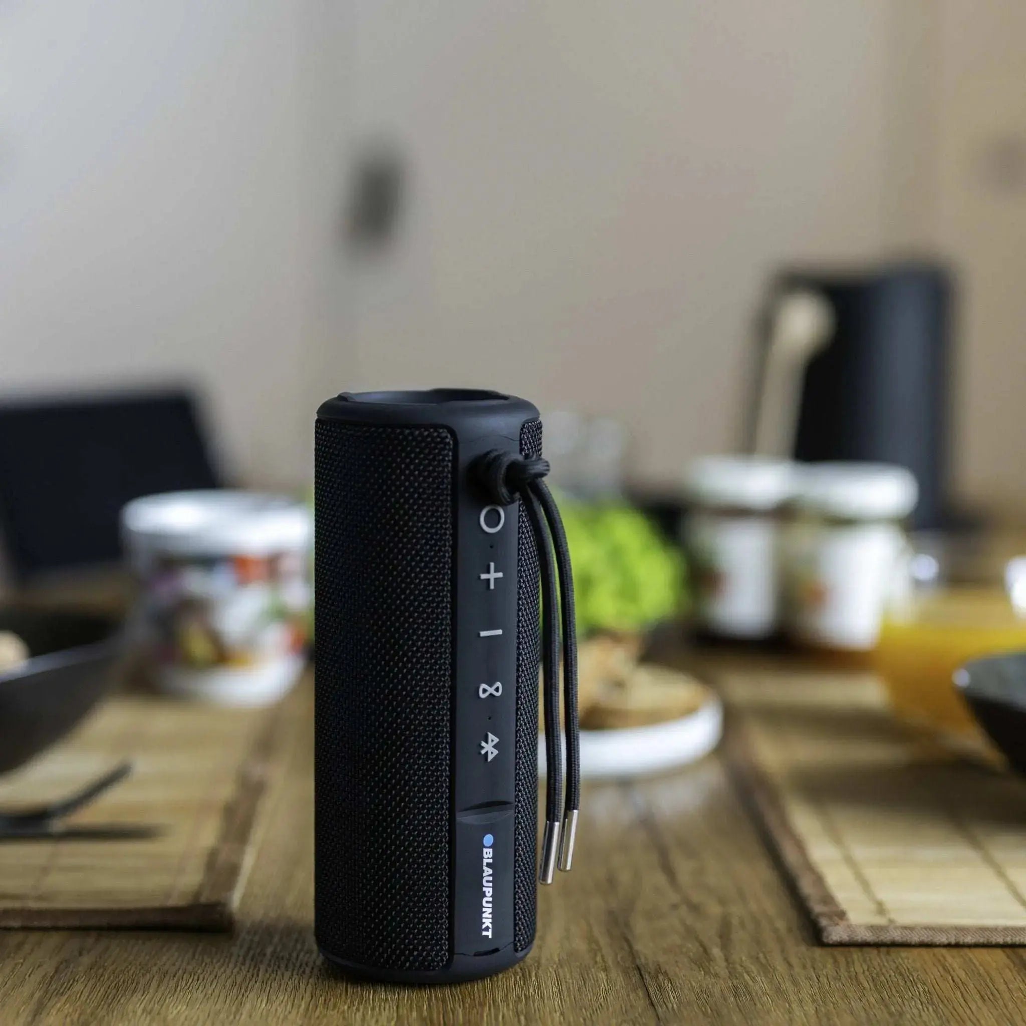 Bluetooth Lautsprecher BT 214 schwarz, kompakt, robust, wassergeschützt, mit TWS und 12 Stunden Akku