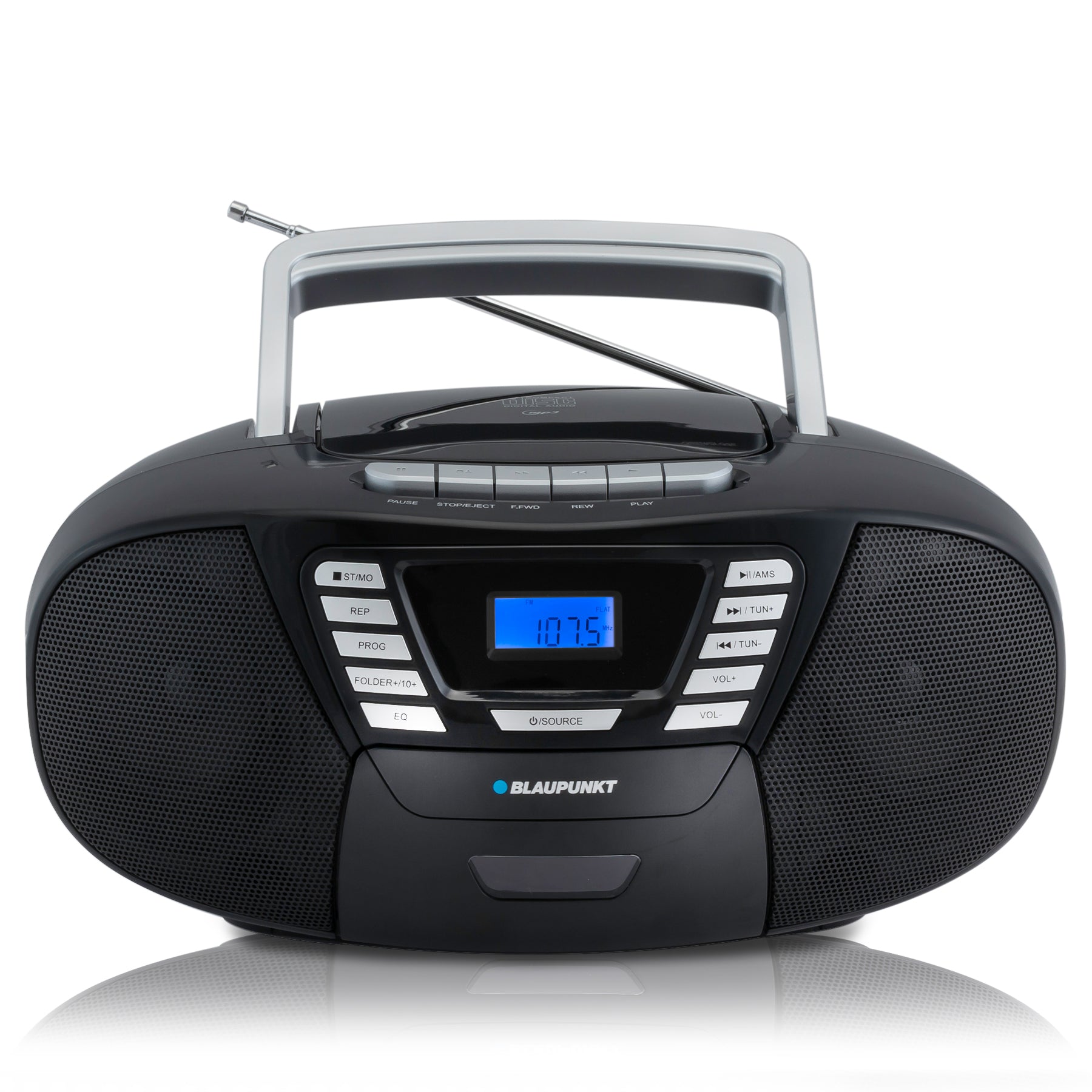 BOOMBOX MIT CD PLAYER FÜR KINDER | B 120 Black | Bilbao - Blaupunkt Audio Deutschland Kinder CD-Spieler Schwarz