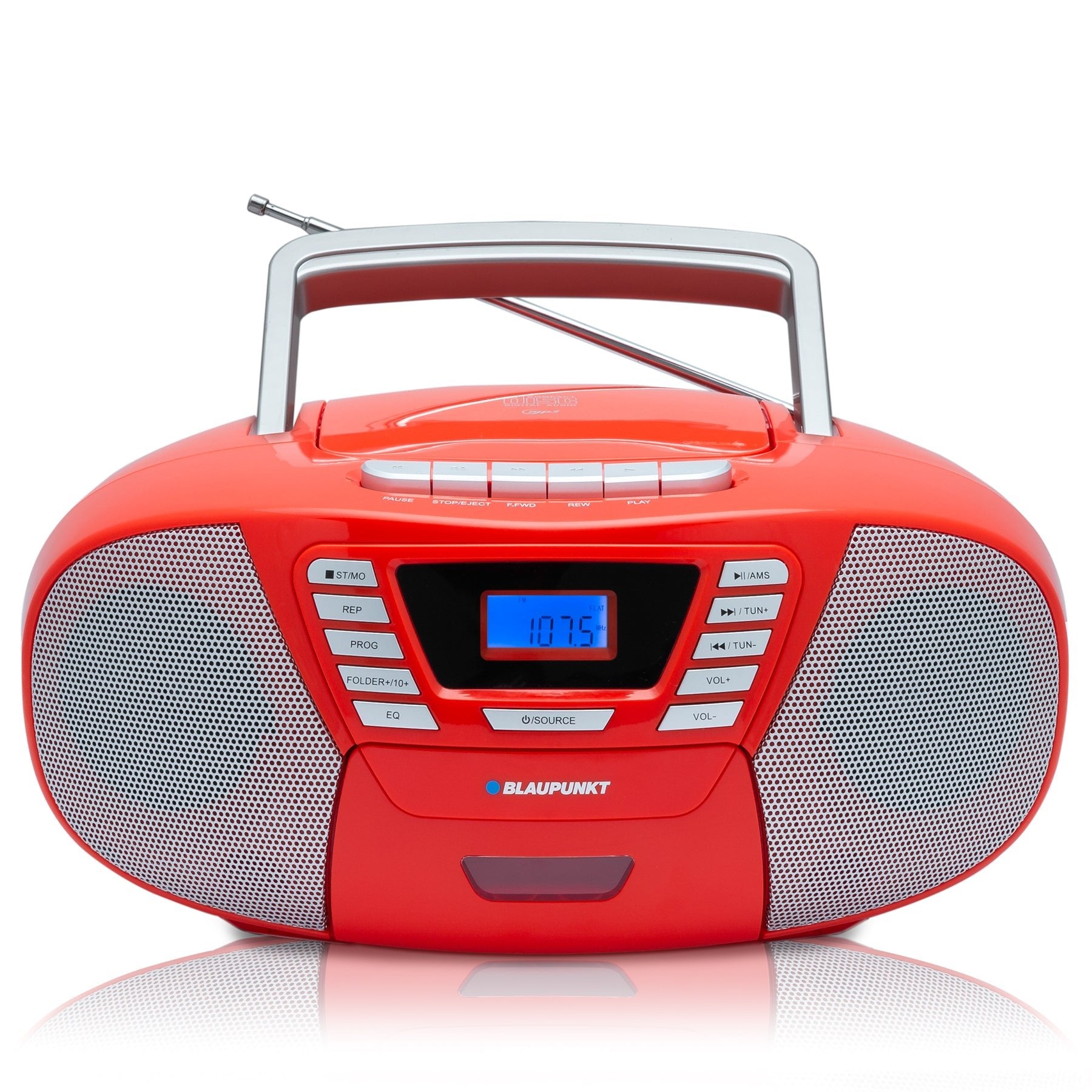 BOOMBOX MIT CD PLAYER FÜR KINDER | B 120 Red | Bilbao - Blaupunkt Audio Deutschland Kinder CD-Spieler Rot