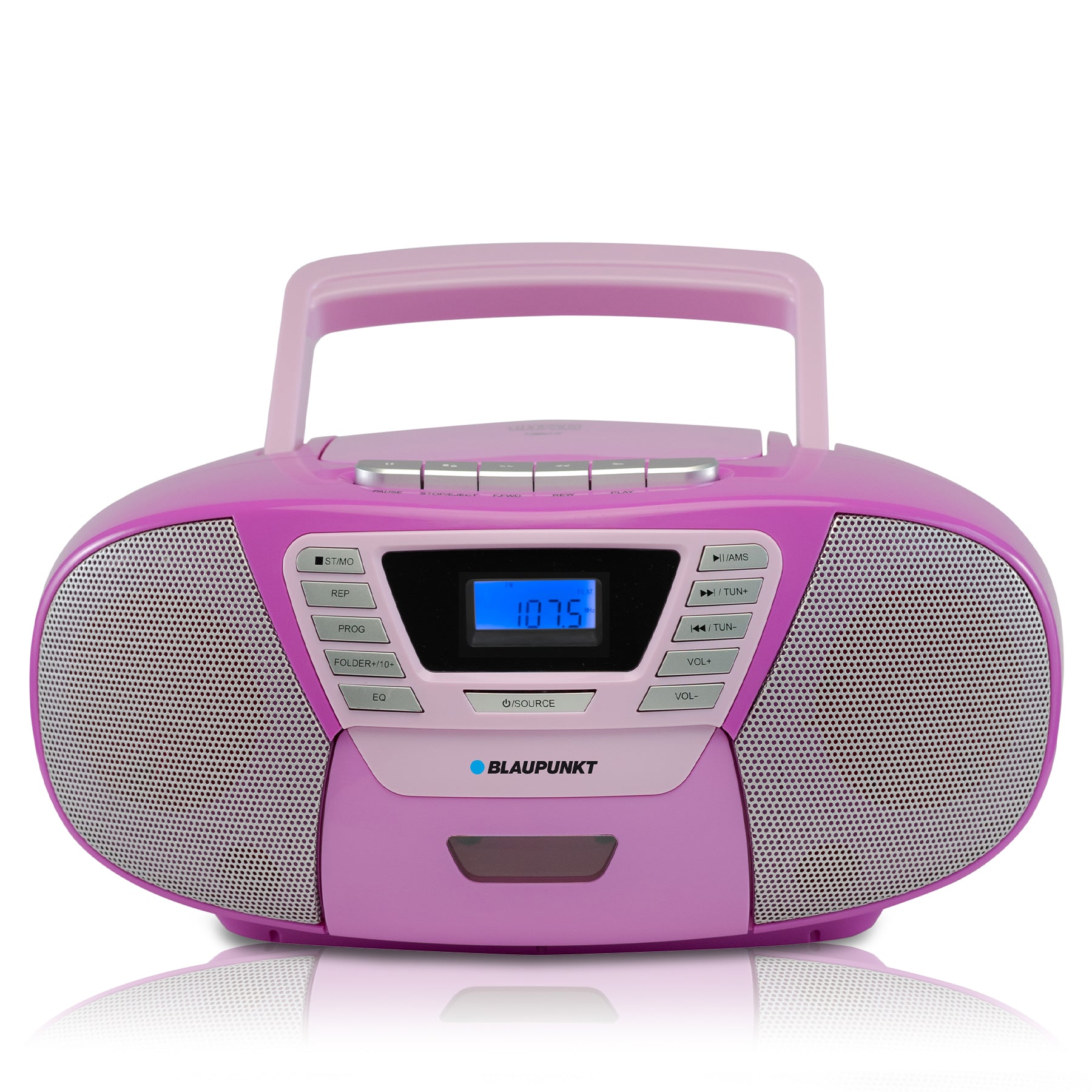 BOOMBOX MIT CD PLAYER FÜR KINDER | B 120 Violett | Bilbao - Blaupunkt Audio Deutschland Kinder CD-Spieler Violett