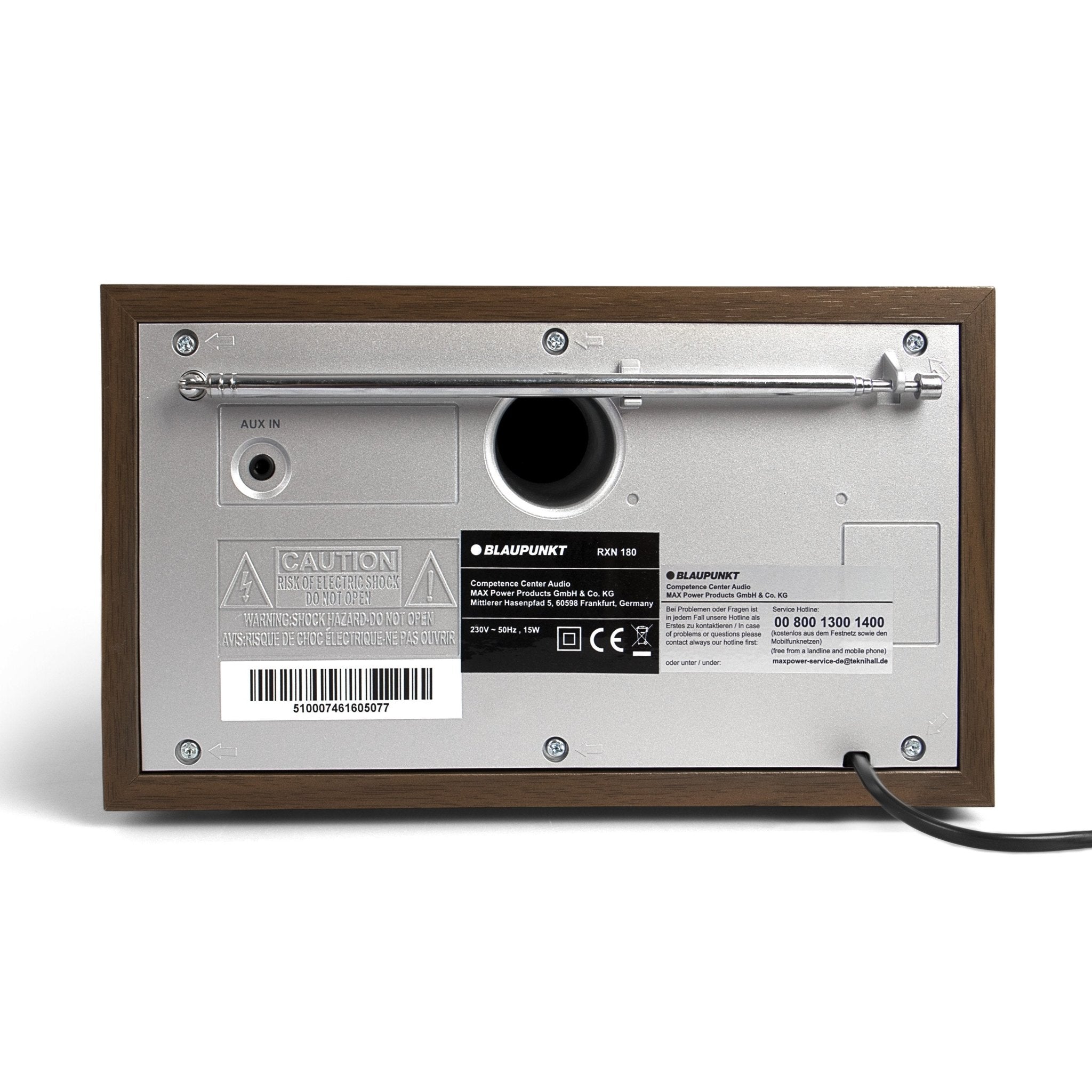 Nostalgieradio mit Bluetooth | RXN 180 Messing | Palermo - Blaupunkt Audio Deutschland Radio Walnuss / Messing