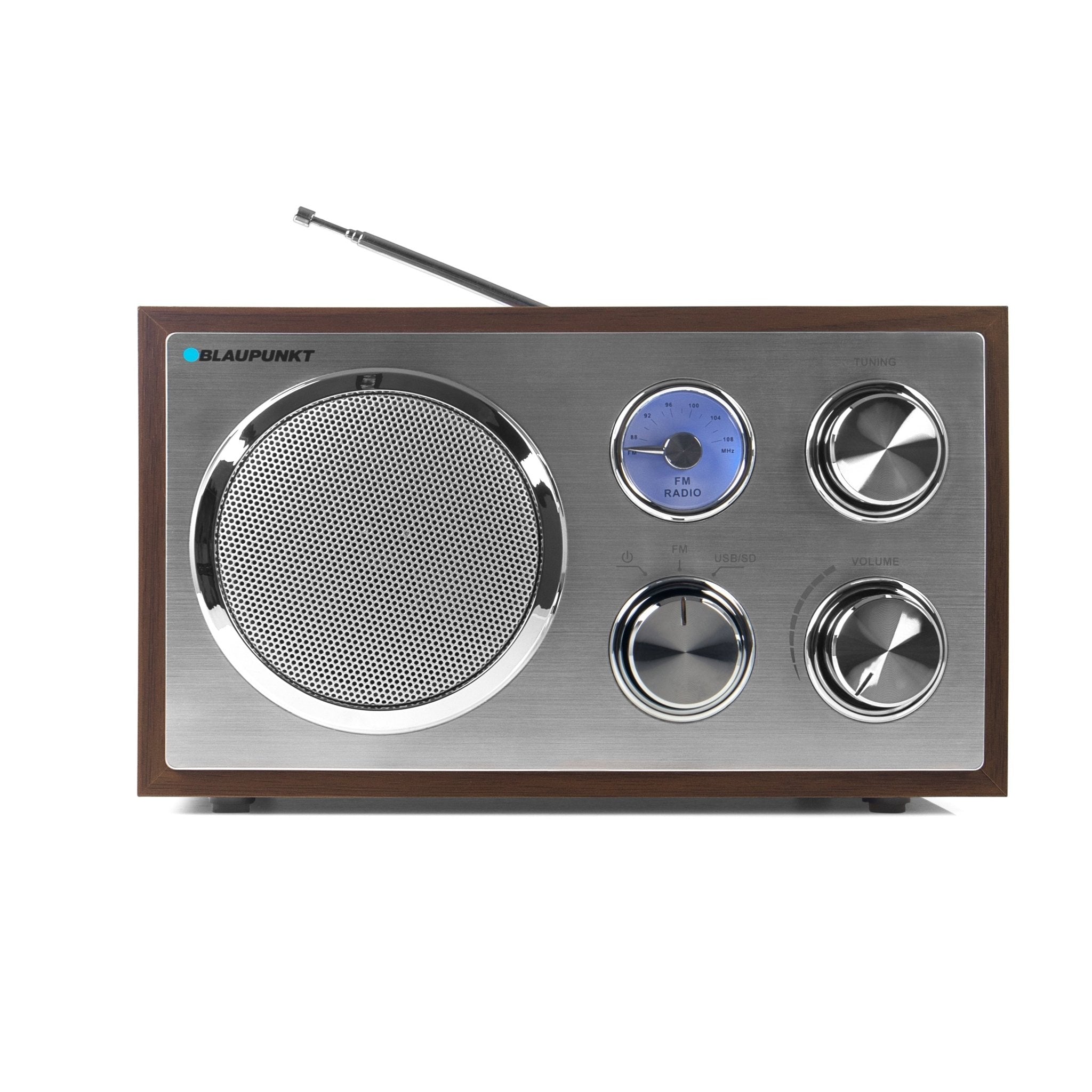 Nostalgieradio mit USB | RXN 19 | Turin - Blaupunkt Audio Deutschland Radio Walnuss