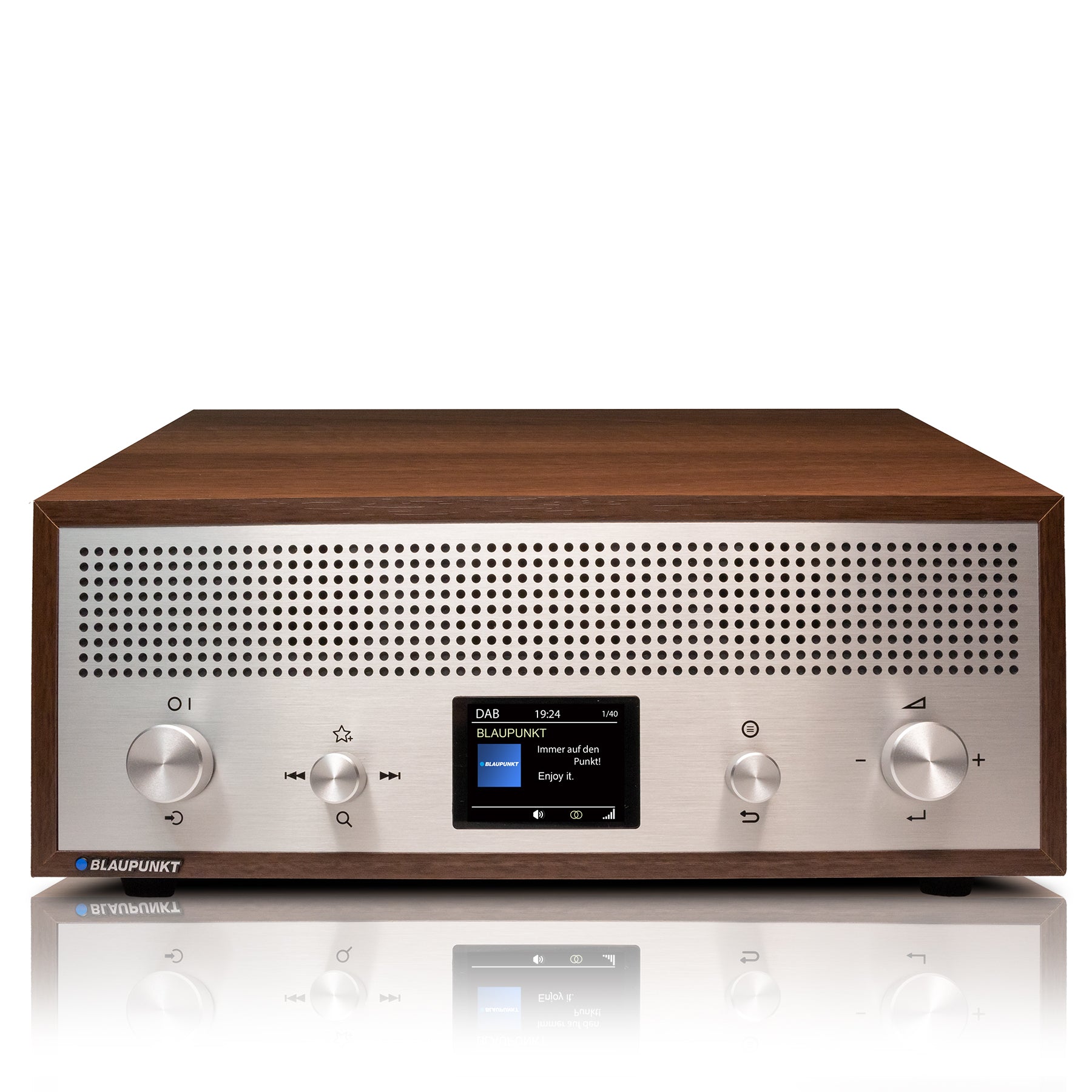 Nostalgieradio mit DAB+ und Bluetooth | VERONA Walnuss - Blaupunkt Audio Deutschland Radio Walnuss