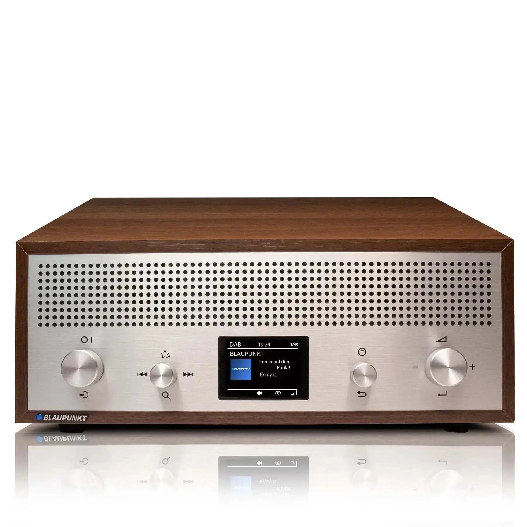 Nostalgieradio mit DAB+ Blaupunkt Verona Walnuss Holzoptik und Bluetooth