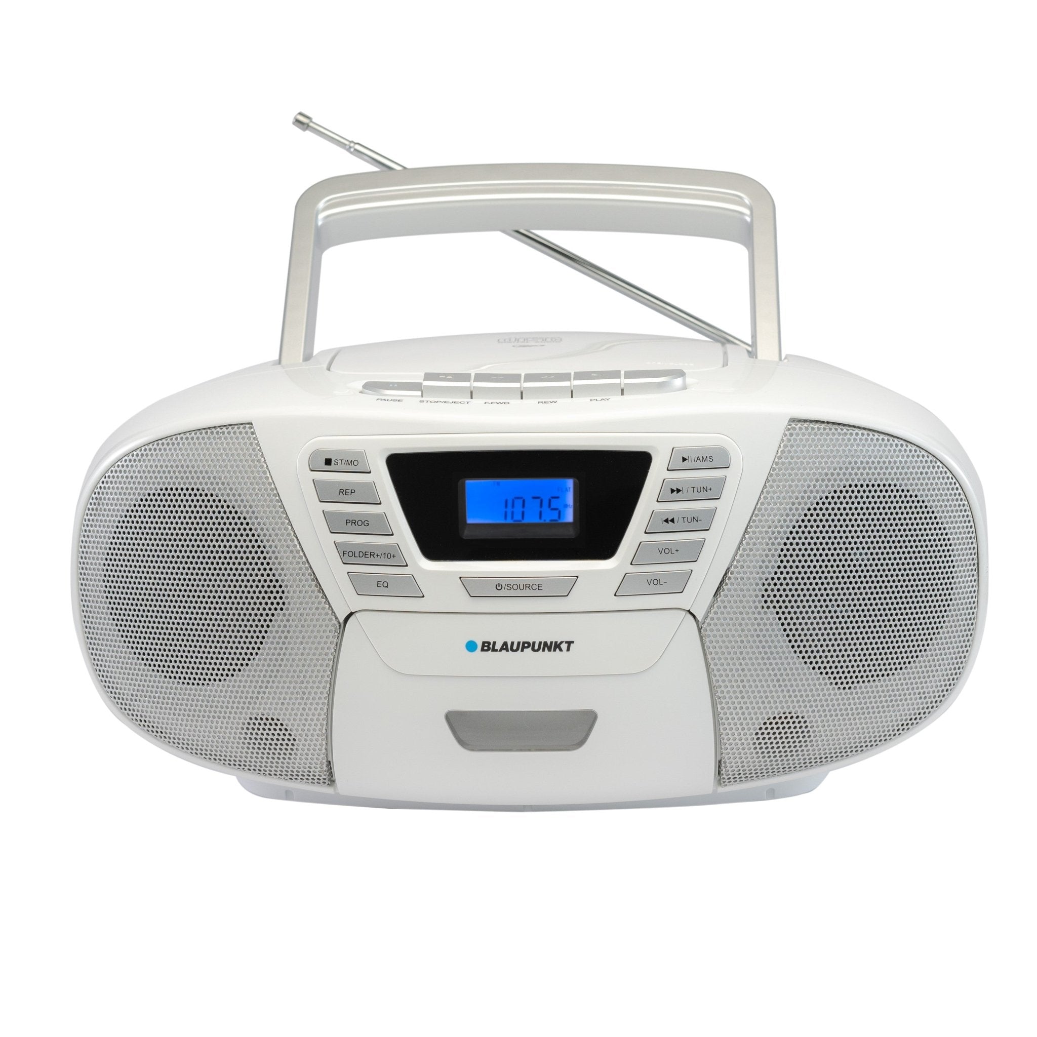 BOOMBOX MIT CD PLAYER FÜR KINDER | B 120 White | Bilbao - Blaupunkt Audio Deutschland Kinder CD-Spieler Weiß