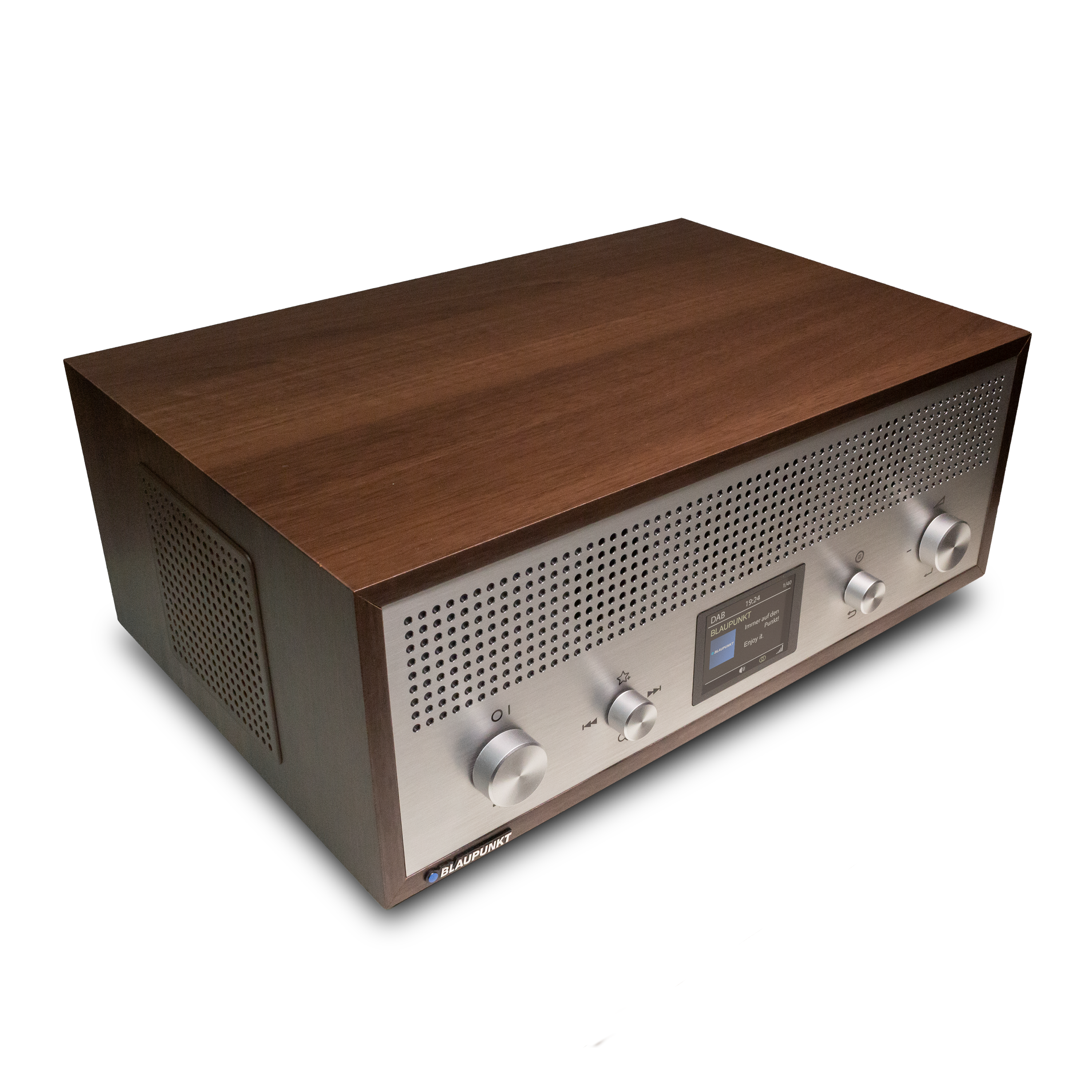 Nostalgieradio mit DAB+ und Bluetooth | VERONA Walnuss - Blaupunkt Audio Deutschland Radio Walnuss