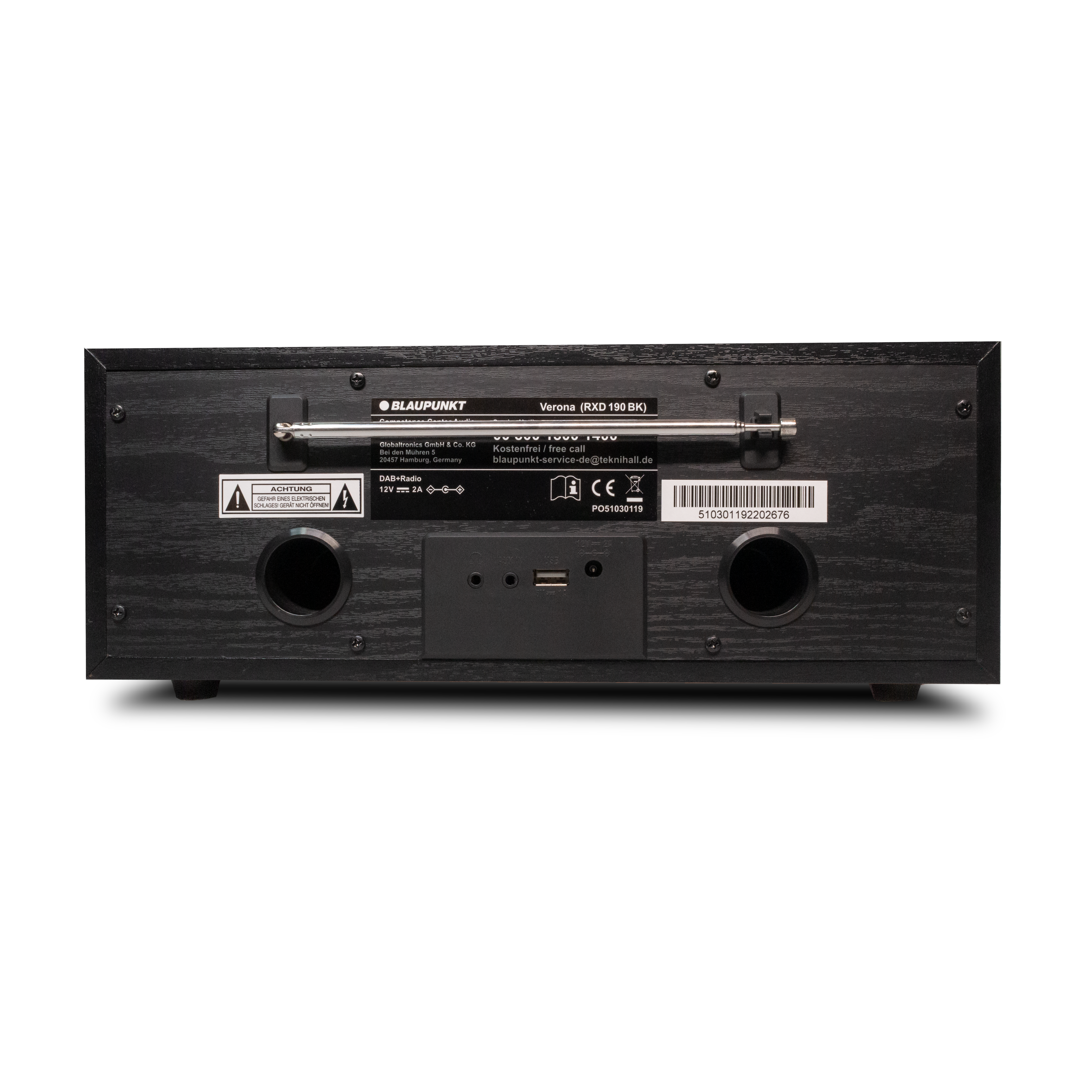 Nostalgieradio mit DAB+ und Bluetooth | VERONA Schwarz - Blaupunkt Audio Deutschland Radio Schwarz
