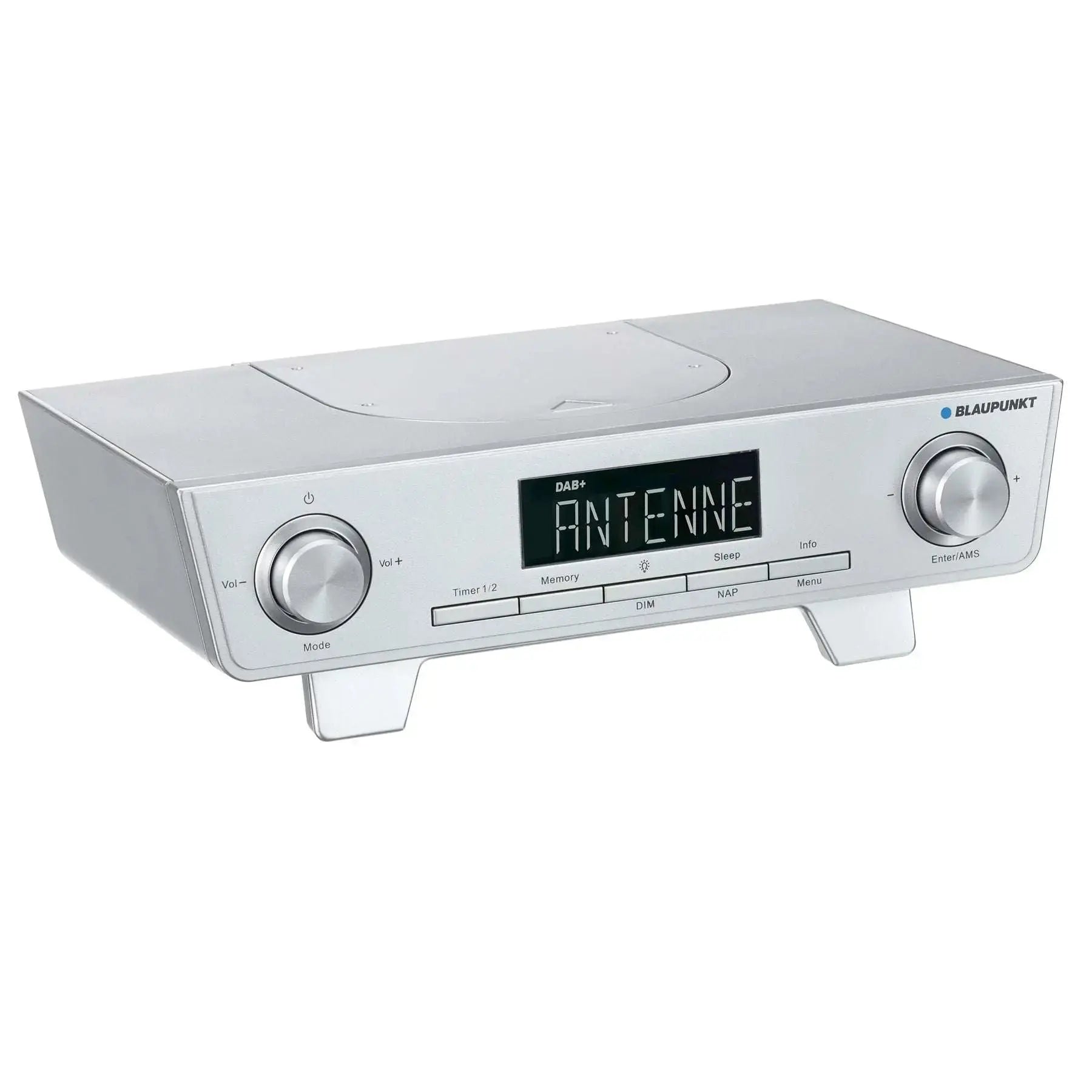 Küchenradio mit DAB+ und UKW, großes LED-Display, integriertes LED-Arbeitslicht, 2x2 Watt Stereo, unterbaufähig oder freistehend