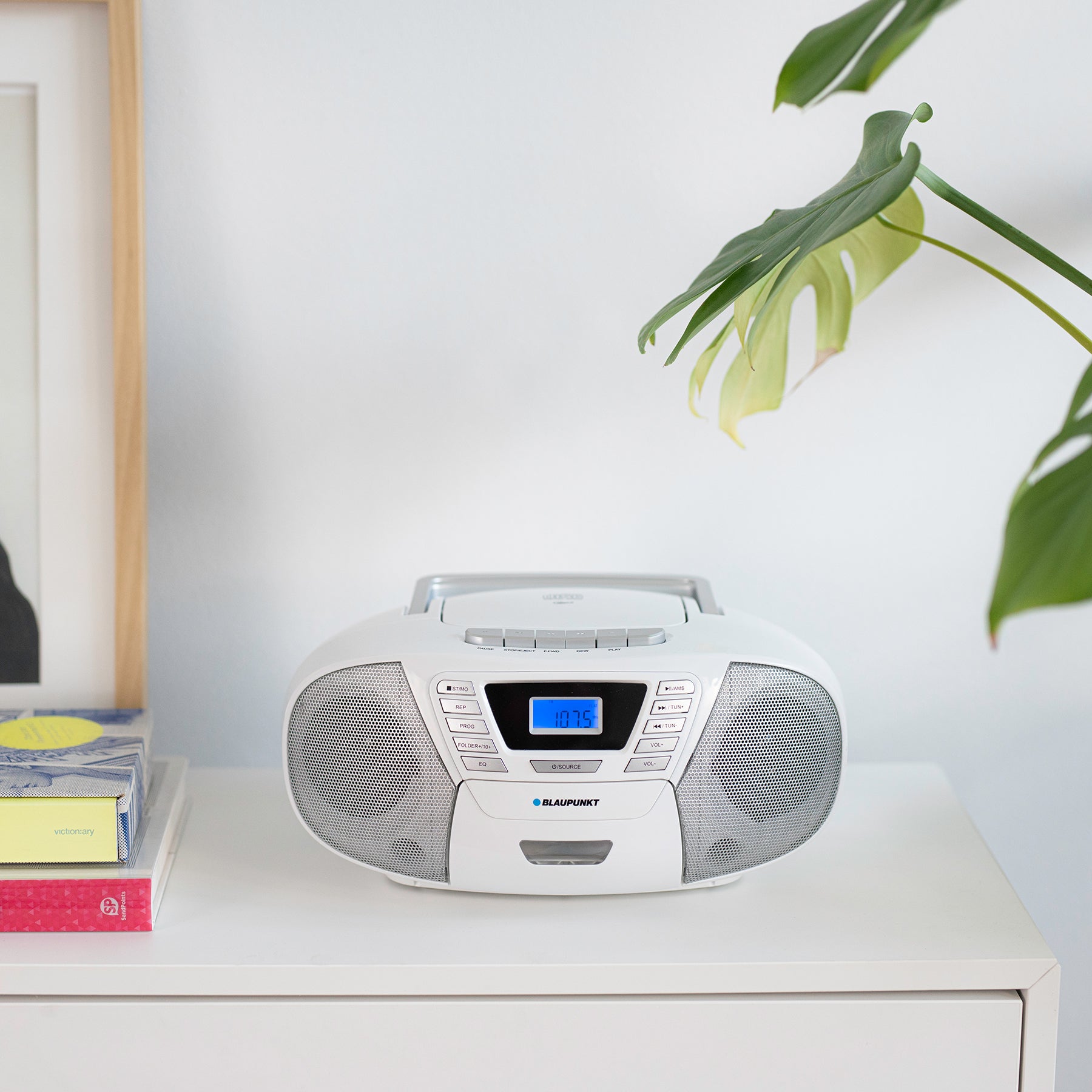 BOOMBOX MIT CD PLAYER FÜR KINDER | B 120 White | Bilbao - Blaupunkt Audio Deutschland Kinder CD-Spieler Weiß