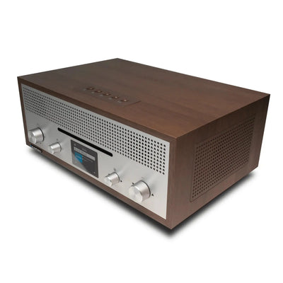 Blaupunkt MILANO Internetradio mit CD und Walnuss-Holzgehäuse in Retro-Design