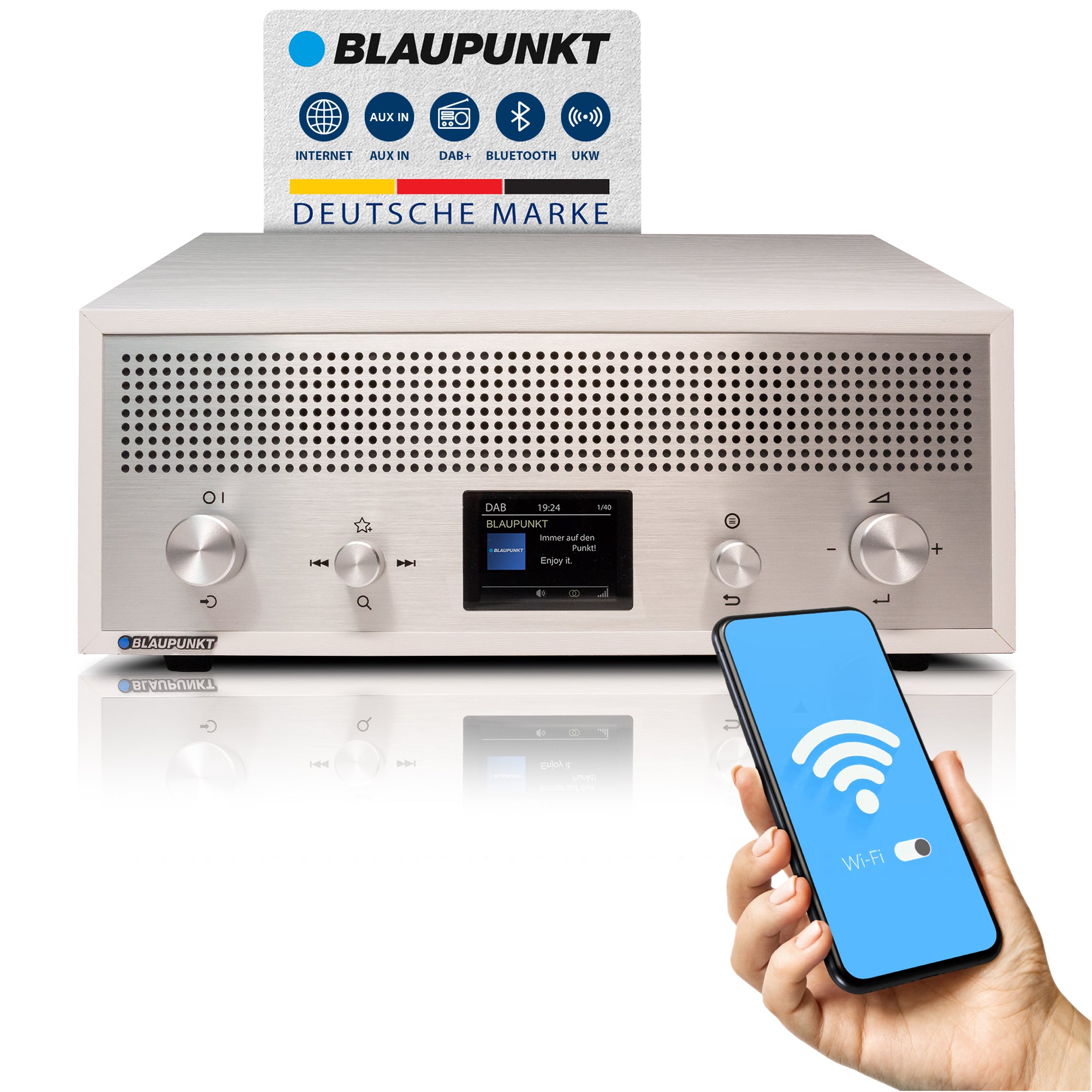 Nostalgieradio mit DAB+ und Bluetooth | VERONA Weiß