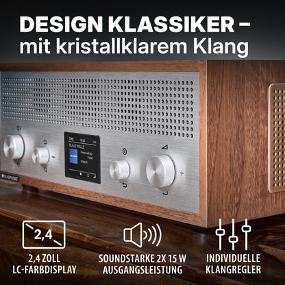 Nostalgieradio mit DAB+ und Bluetooth | VERONA Walnuss