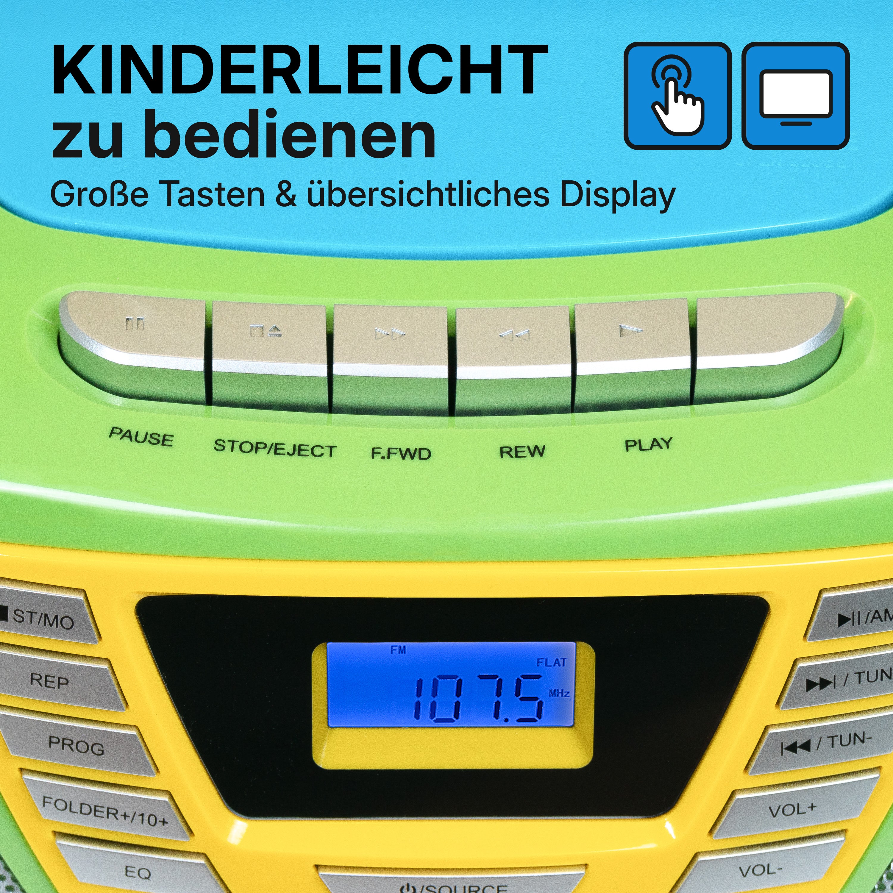 Boombox with CD player for children | B 120 Multi Color