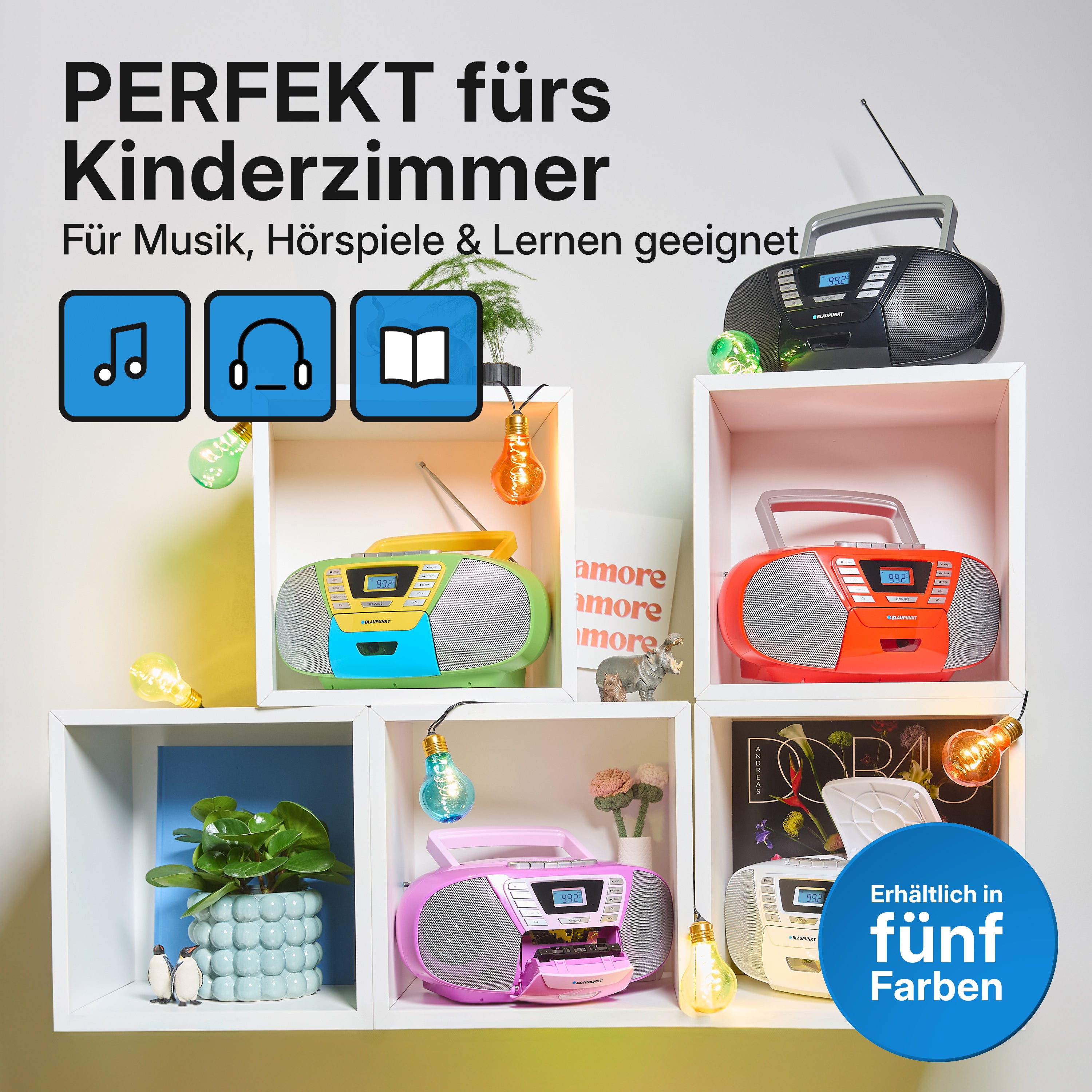 Boombox with CD player for children | B 120 Black |