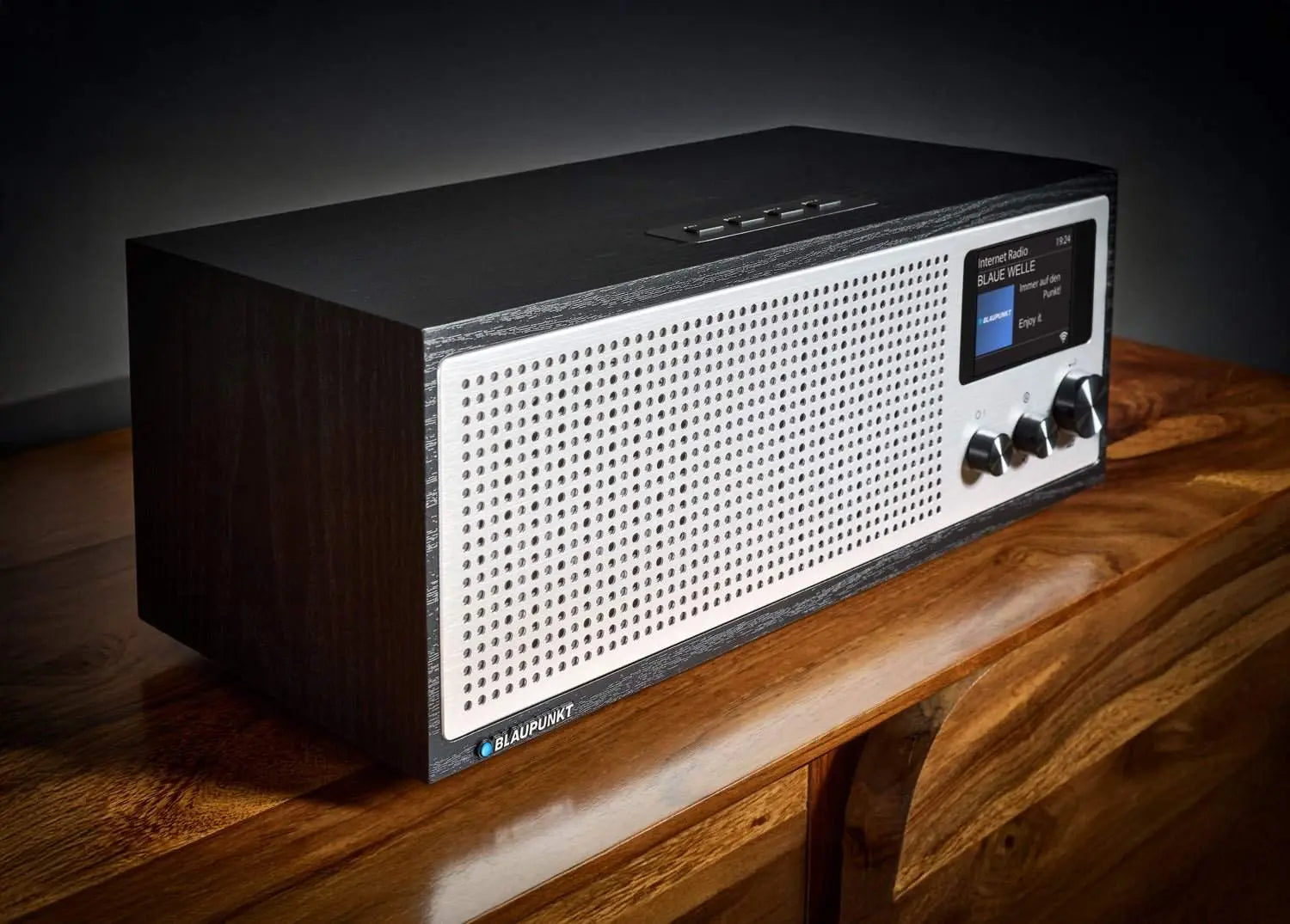 BLAUPUNKT Napoli IRD 400 DAB+ Radio Internet Con WiFi, Bluetooth E Sveglia – 20 Watt RMS, Display LCD A Colori, Stile Retrò Moderno
