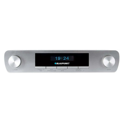 DAB+ Küchenradio Blaupunkt KRD 30 mit Bluetooth und LED-Beleuchtung, silberfarben, Küchenunterbauradio mit Timer und Weckfunktion