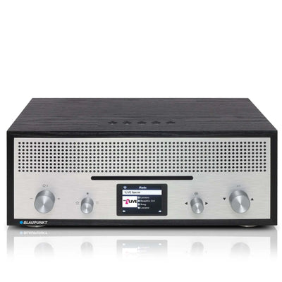 Blaupunkt MILANO schwarz Internetradio mit CD-Laufwerk und Retro-Holzgehäuse
