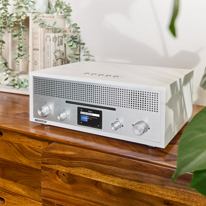 Nostalgie Internetradio mit CD | MILANO Weiß
