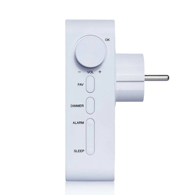 Steckdosen Internetradio PIB 100 WH mit Bluetooth, WLAN, Spotify Connect und kompaktem Design