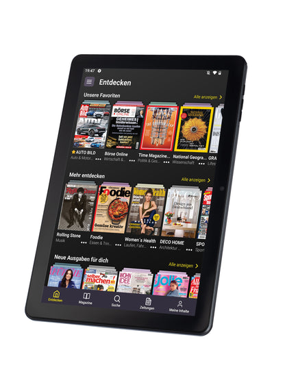 Readly Reader | Android 12 Tablet + Deutschlands größter digitaler Kiosk - Blaupunkt Audio Deutschland Tablet