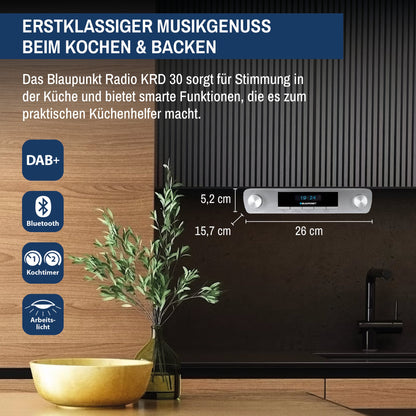 Radio de cuisine DAB+ avec Bluetooth | KRD30