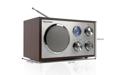 Nostalgieradio mit USB | RXN 19 | Turin - Blaupunkt Audio Deutschland Radio Walnuss