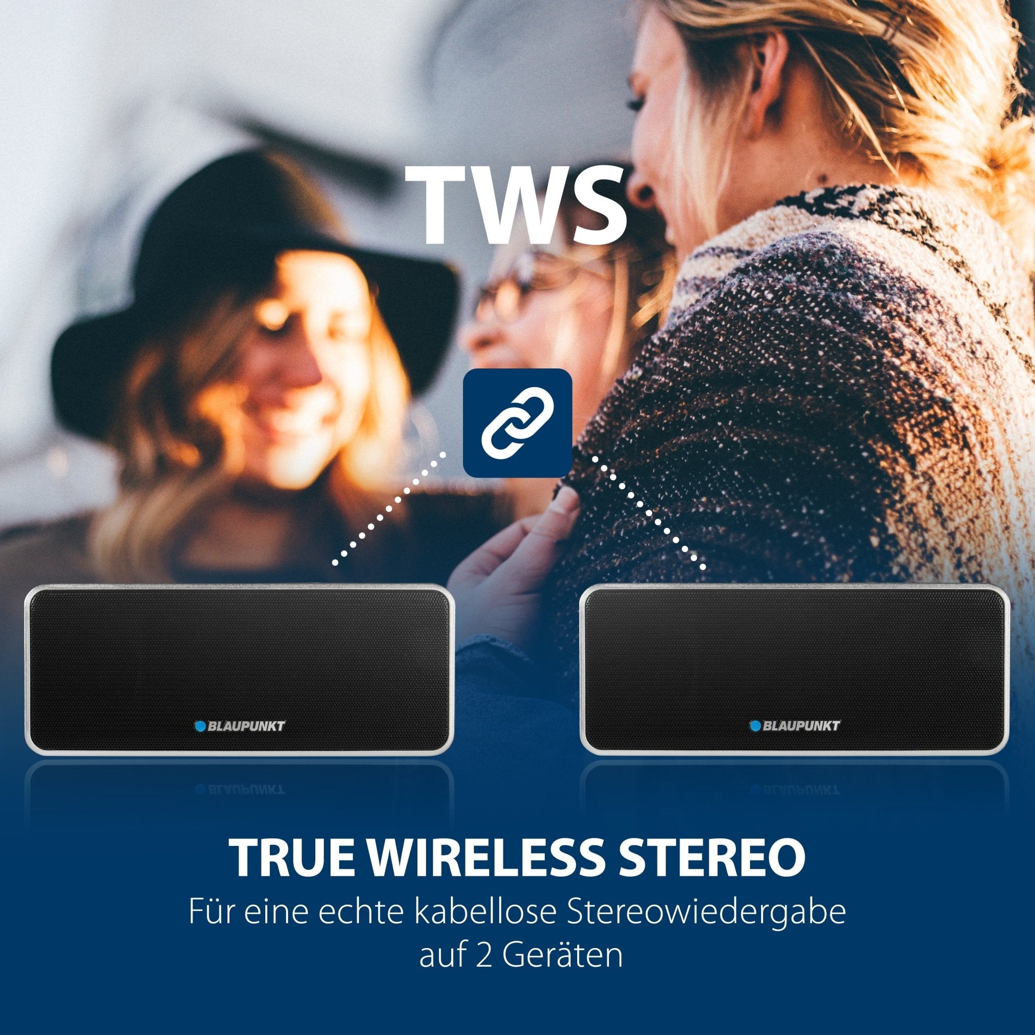 Bluetooth Lautsprecher mit TWS | BT 7 - Blaupunkt Audio Deutschland Bluetooth Lautsprecher