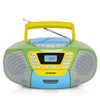 Blaupunkt B 120 MC tragbarer Kinder CD Player mit Bluetooth | Kassettenrekorder Kinder | Hörbuch Funktion | CD-Player mit USB | kleines CD-Radio | Aux In | PLL UKW Radio | Radio mit CD Spieler | bunt 