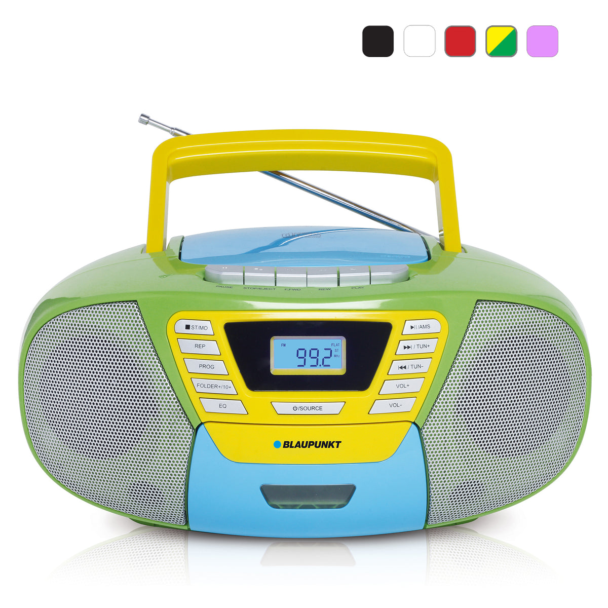 Kinderradio Mit Cd Und Kassette Und Mikrofon Blaupunkt B 120: Boombox mit CD-Player für Kinder, Bluetooth, Kasette