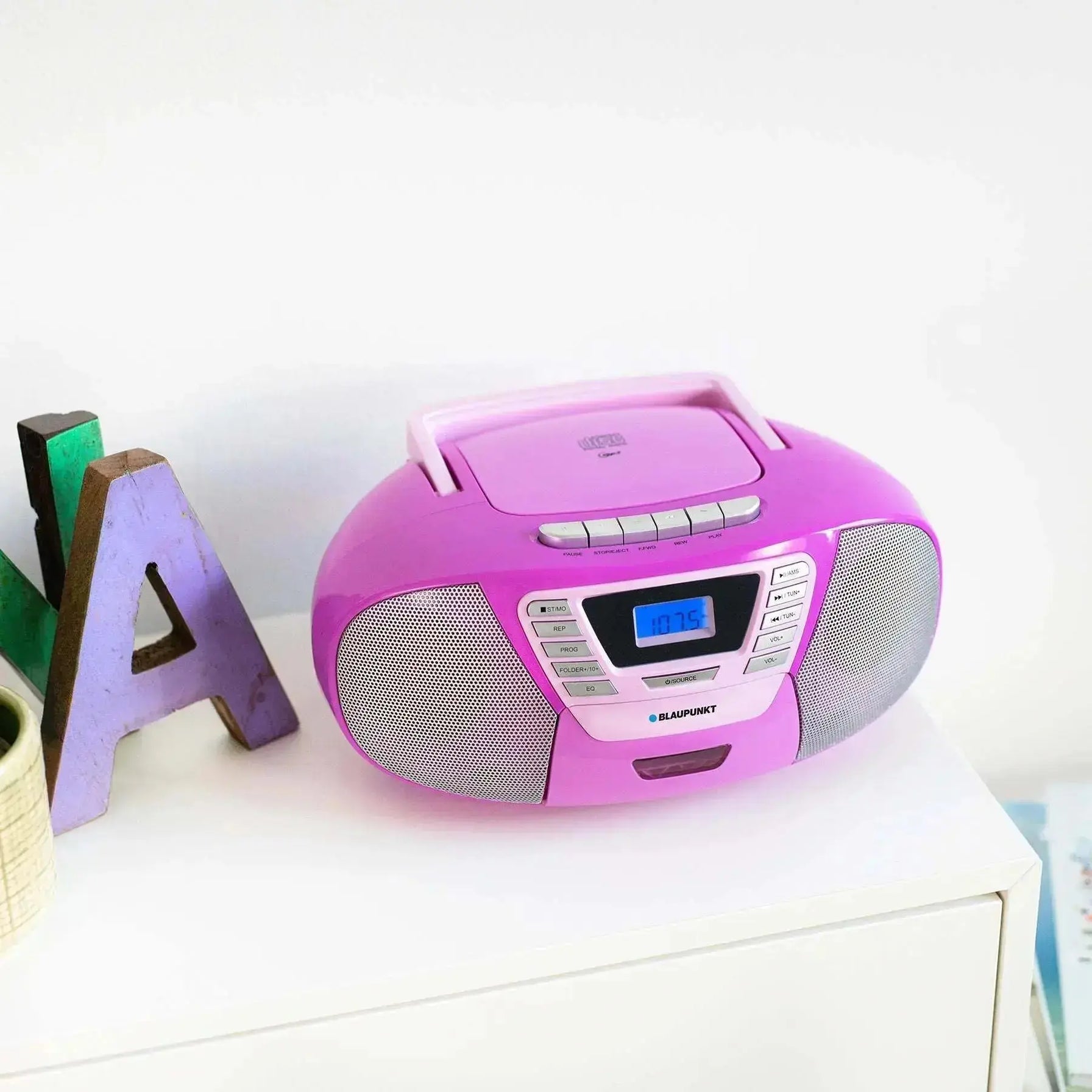 Blaupunkt B 120 Boombox mit CDPlayer für Kinder, Bluetooth, Kasette