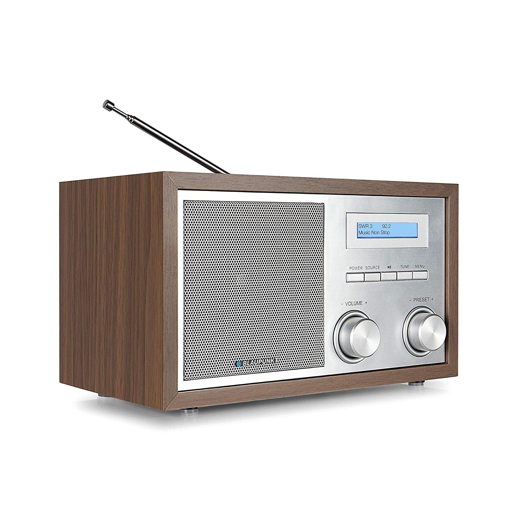 Nostalgieradio mit DAB+ und Bluetooth | RXD 180 Walnuss | Firenze - Blaupunkt Audio Deutschland Radio Braun